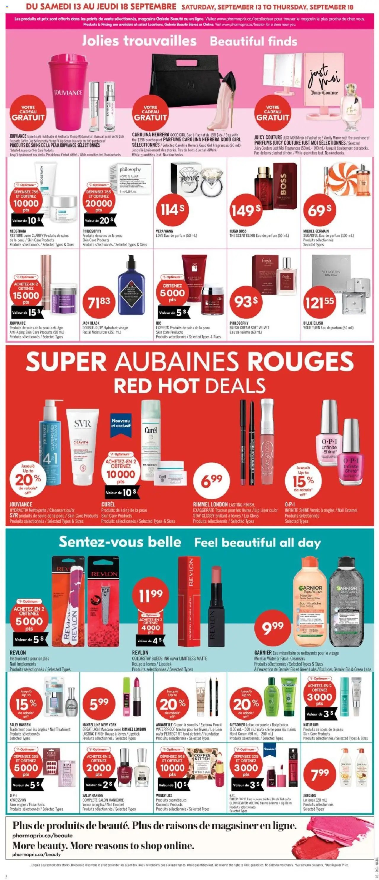 Pharmaprix weekly flyer / circulaire