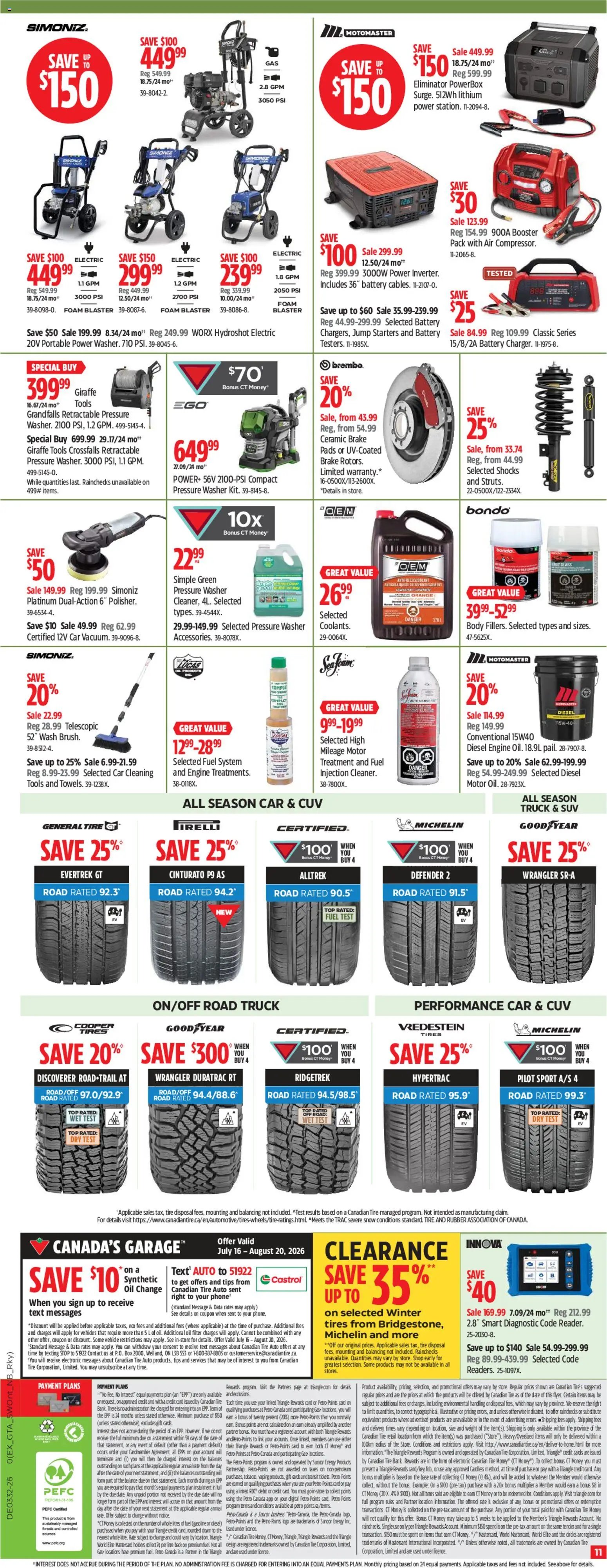 Canadian Tire weekly flyer