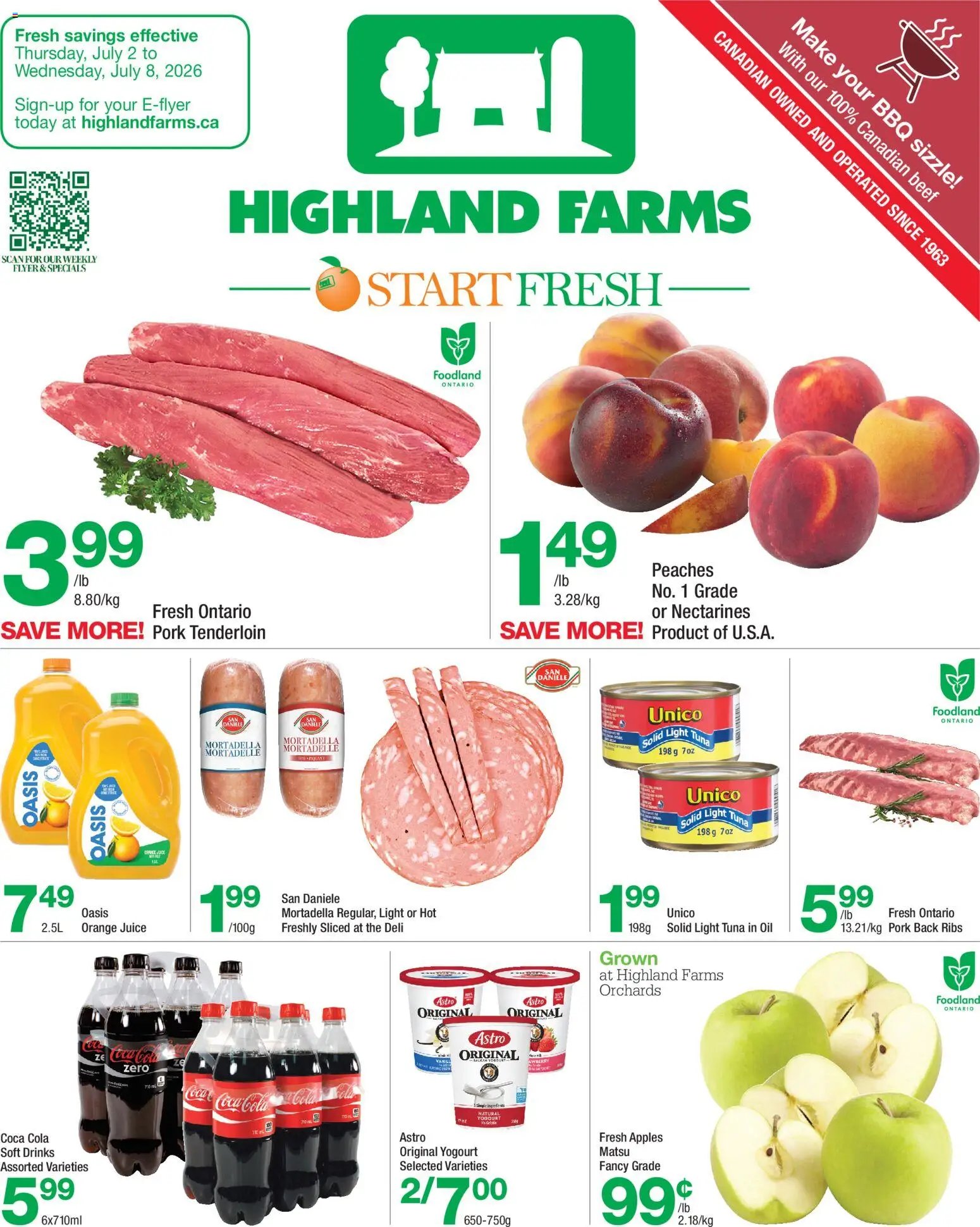 Highland Farms weekly flyer / circulaire