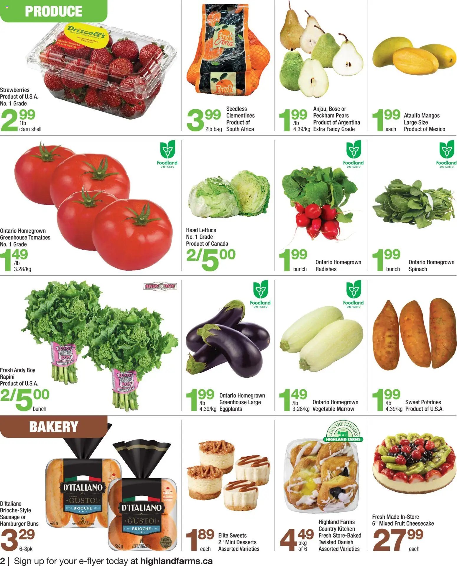 Highland Farms weekly flyer / circulaire