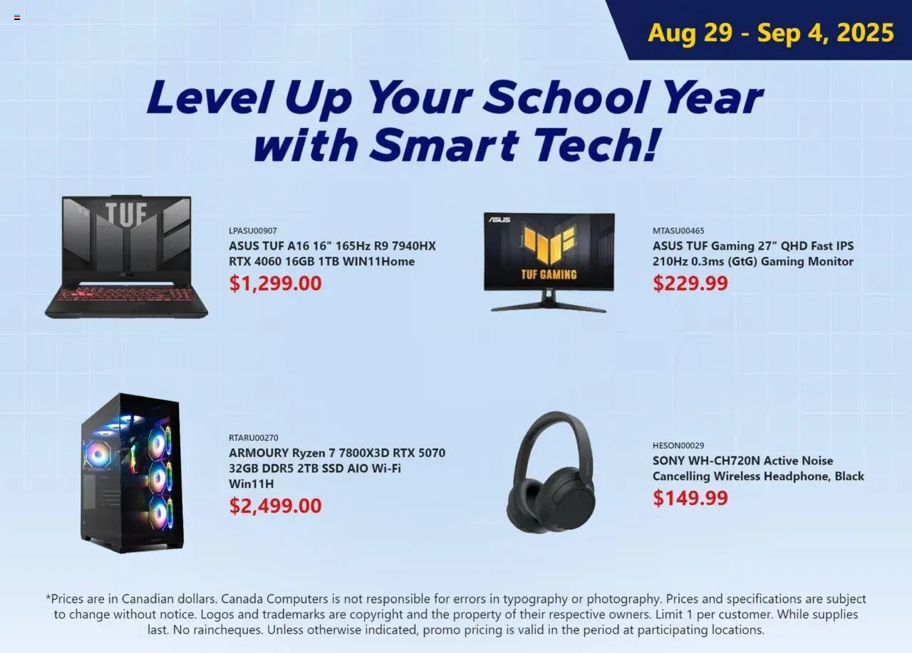 Canada Computers - Weekly flyer