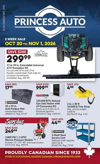 Princess Auto flyer - 2 Week Sale!