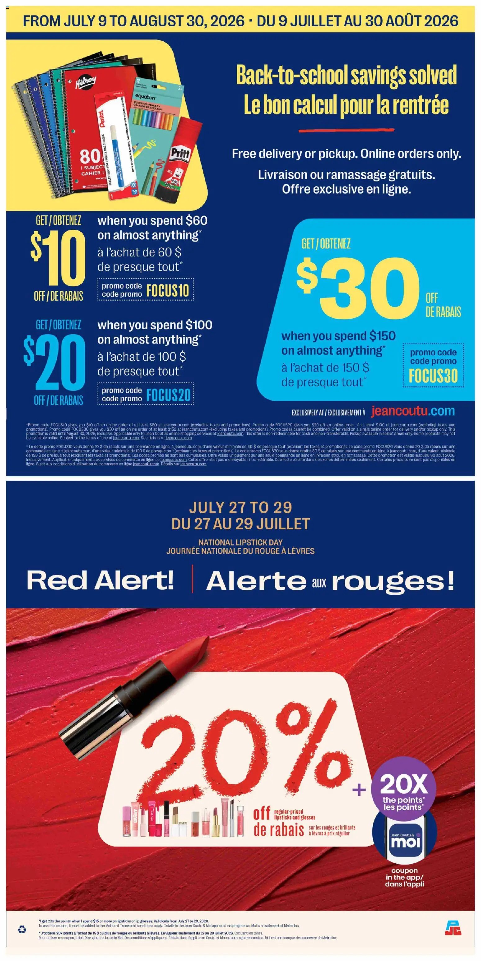 Jean Coutu weekly flyer