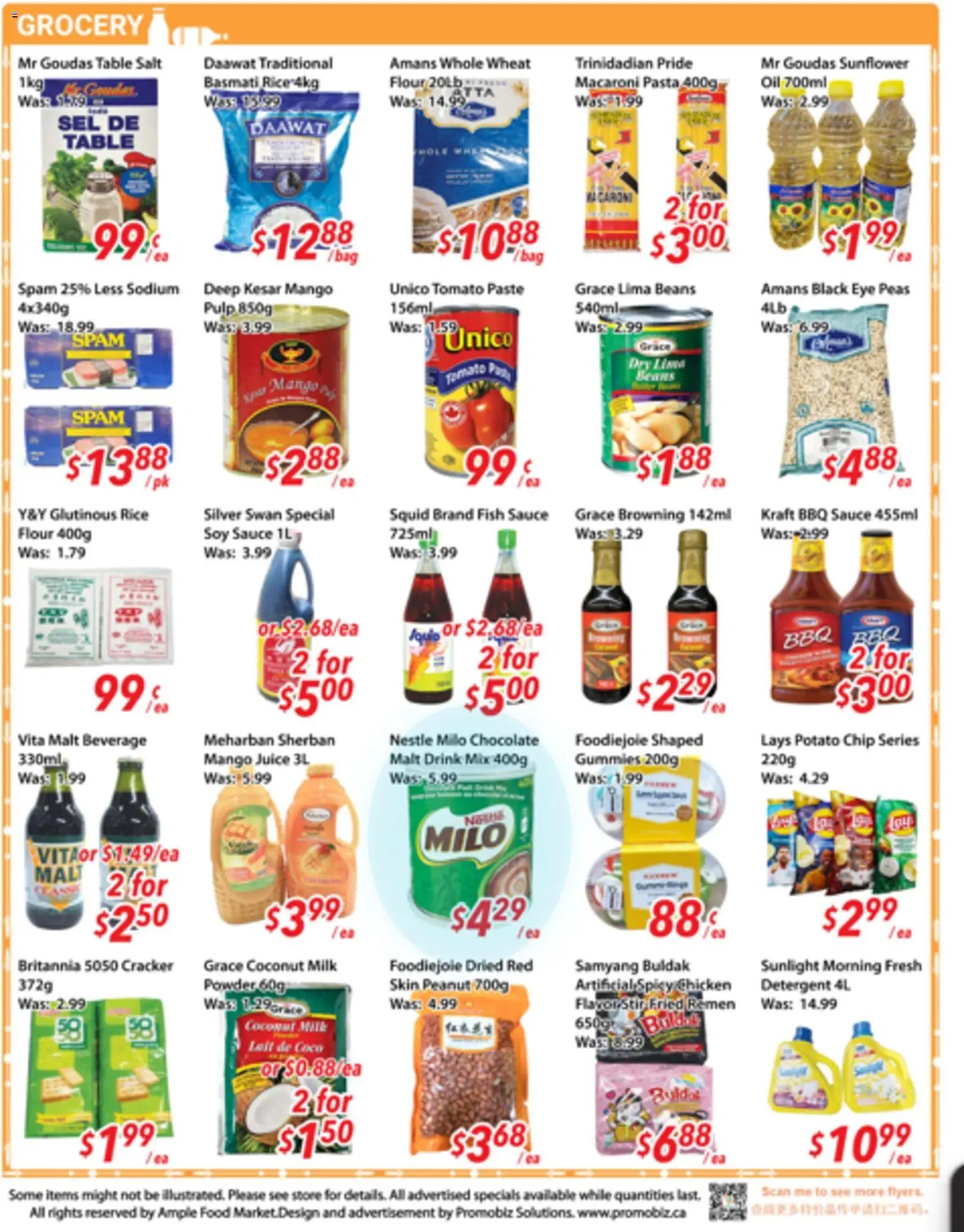 Ample Food Market weekly flyer / circulaire