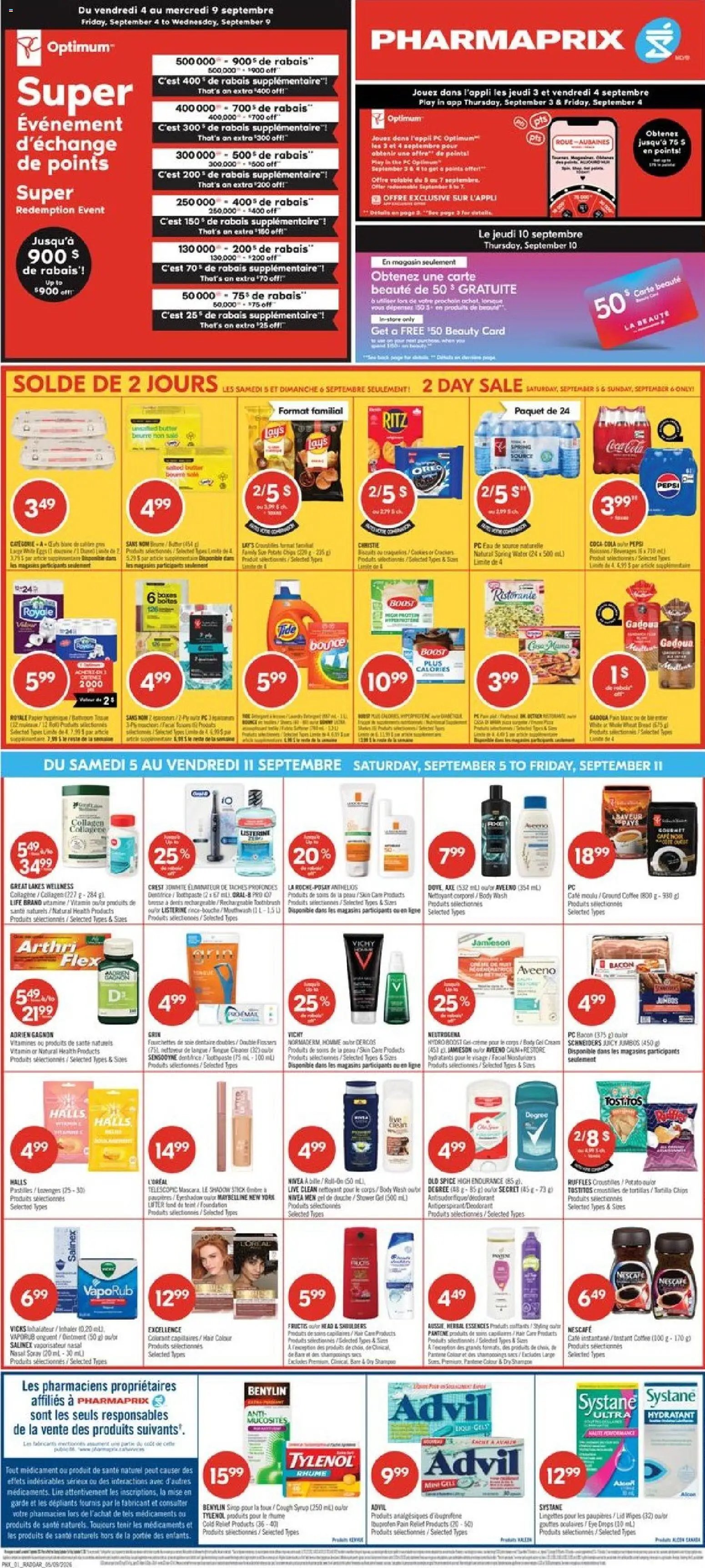 Pharmaprix weekly flyer / circulaire