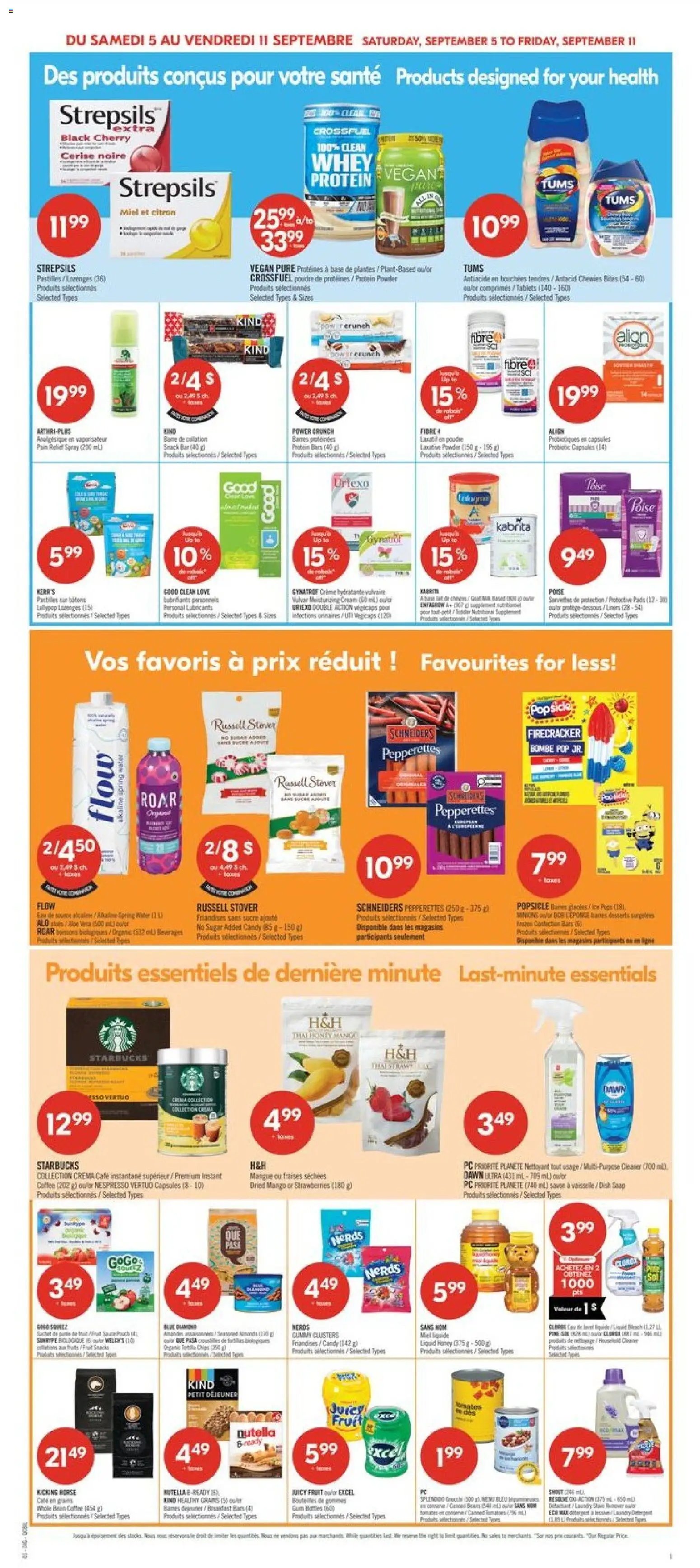 Pharmaprix weekly flyer / circulaire