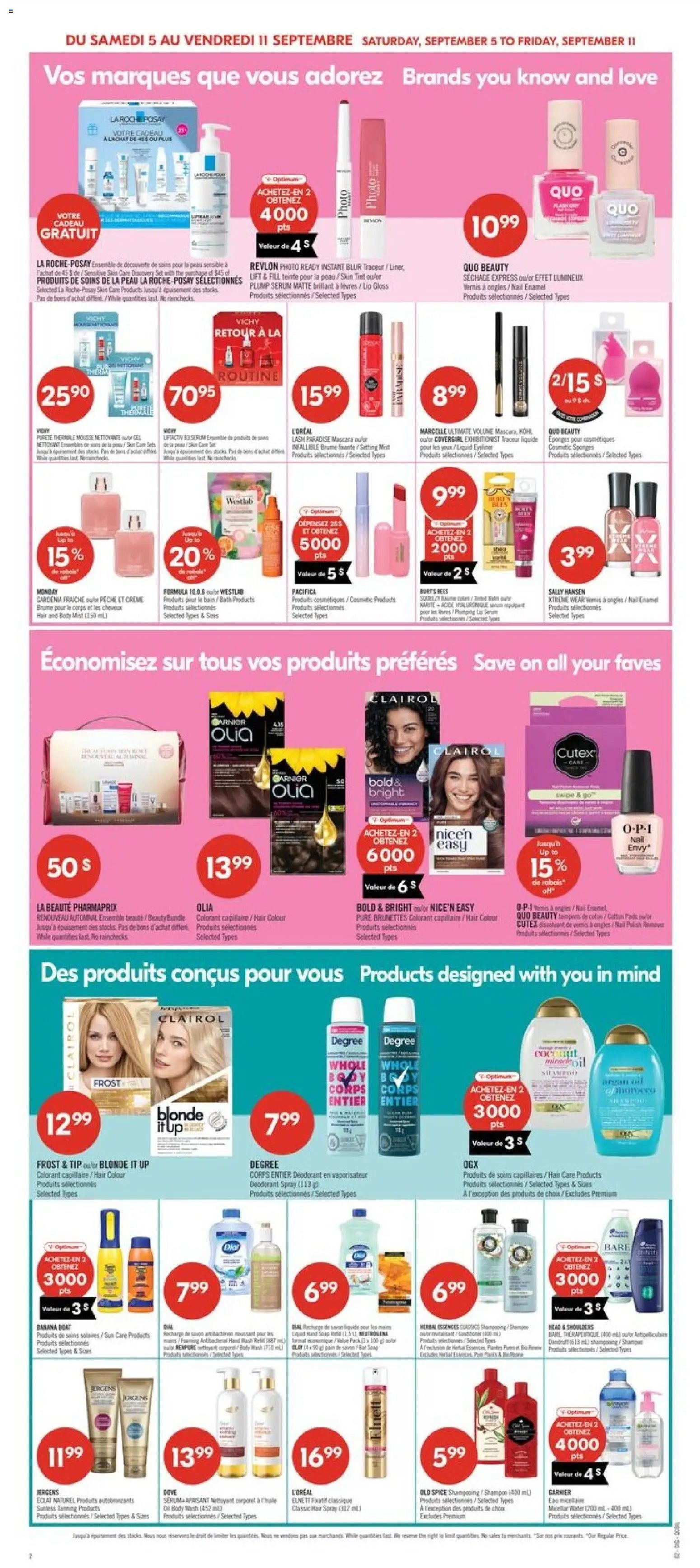 Pharmaprix weekly flyer / circulaire