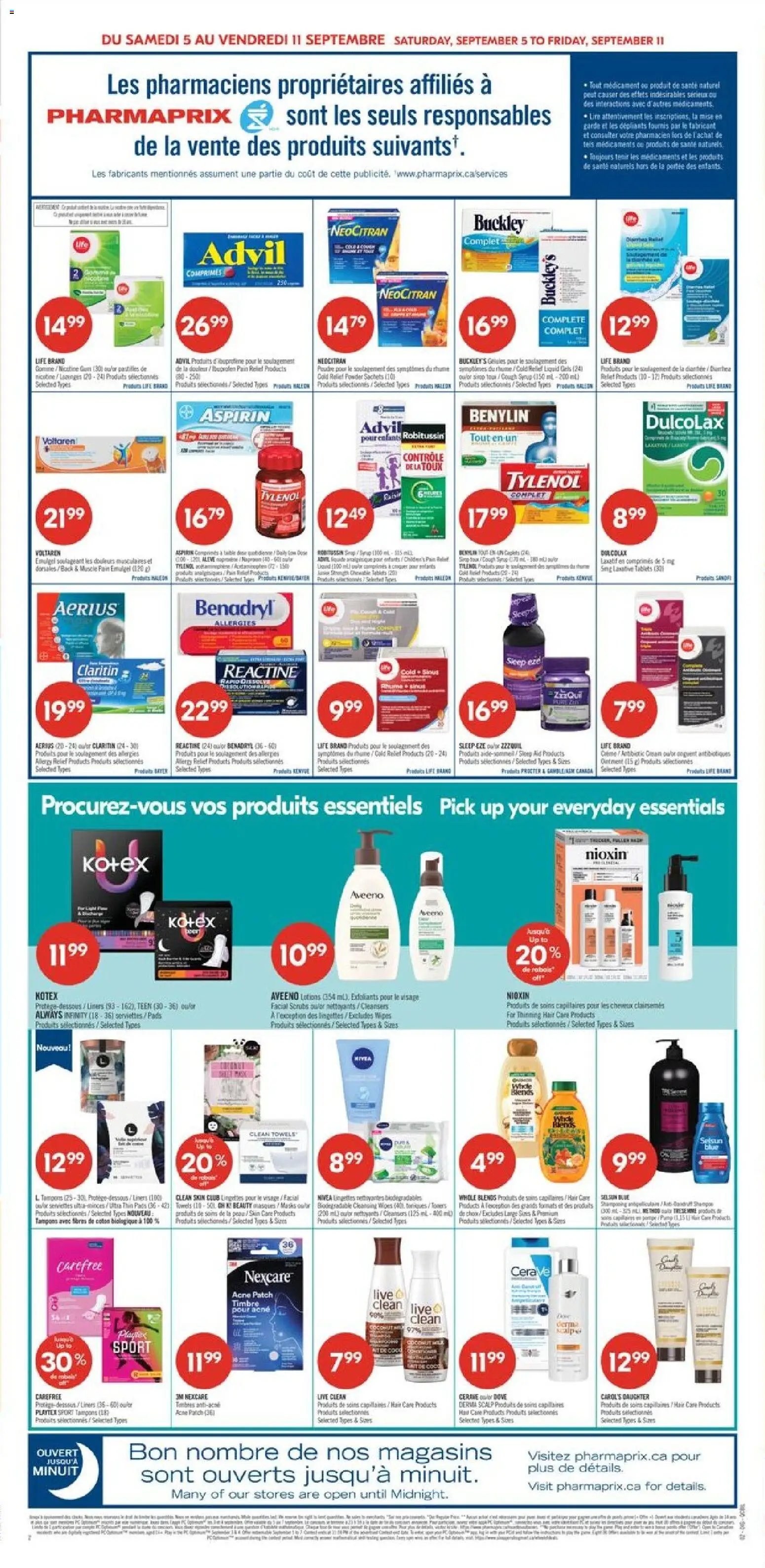 Pharmaprix weekly flyer / circulaire