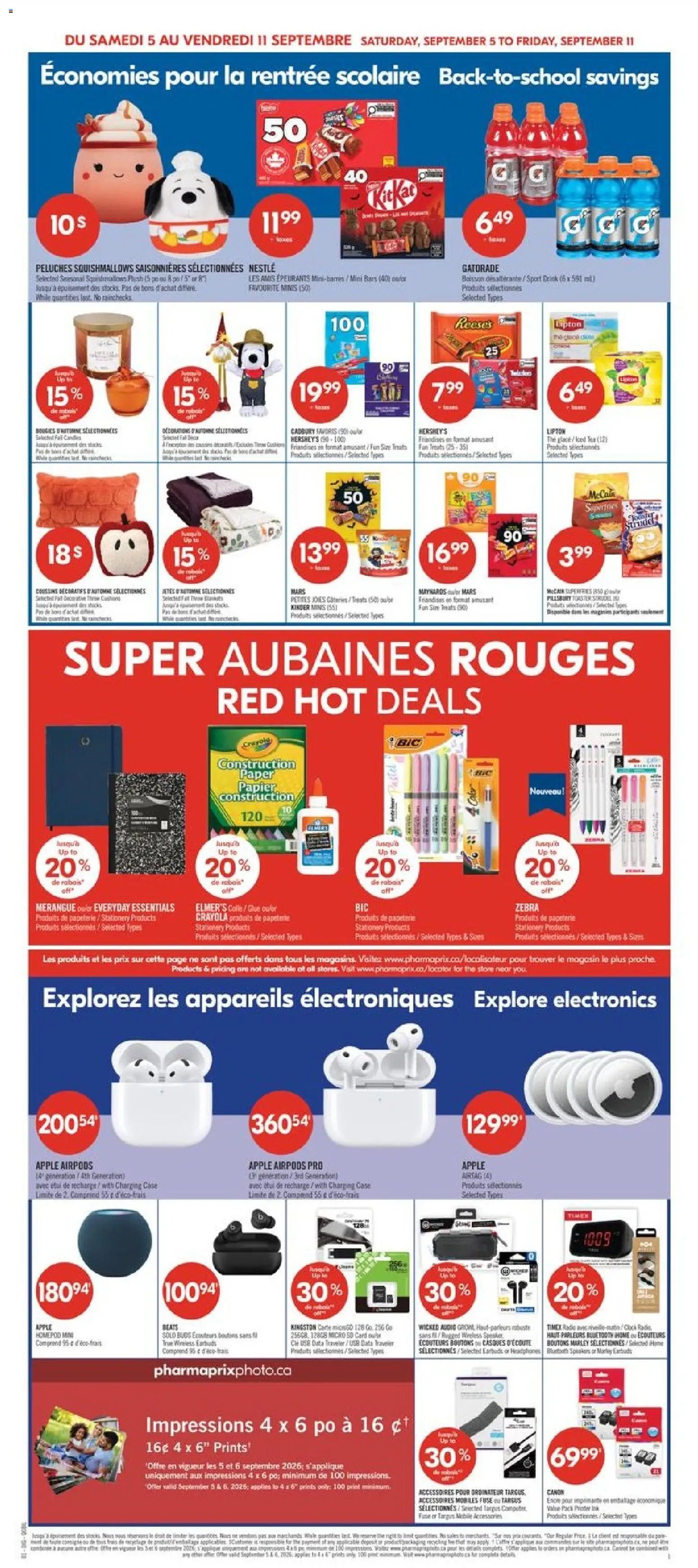 Pharmaprix weekly flyer / circulaire