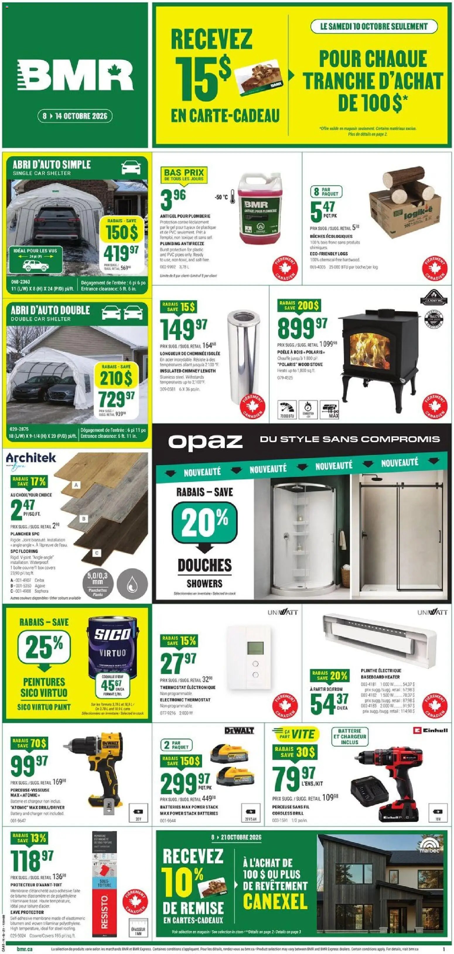 BMR weekly flyer / circulaire
