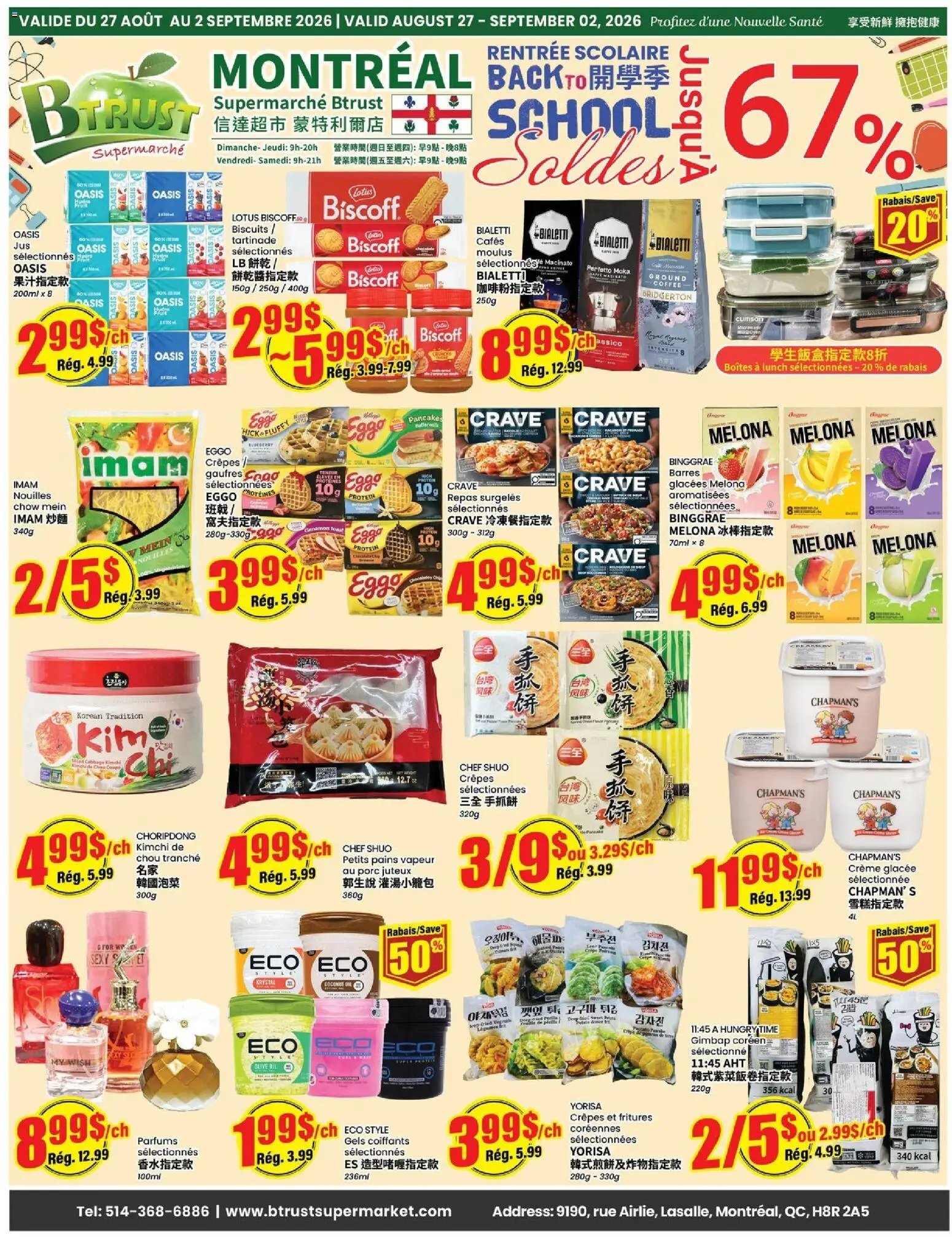 Btrust Supermarket weekly flyer / circulaire