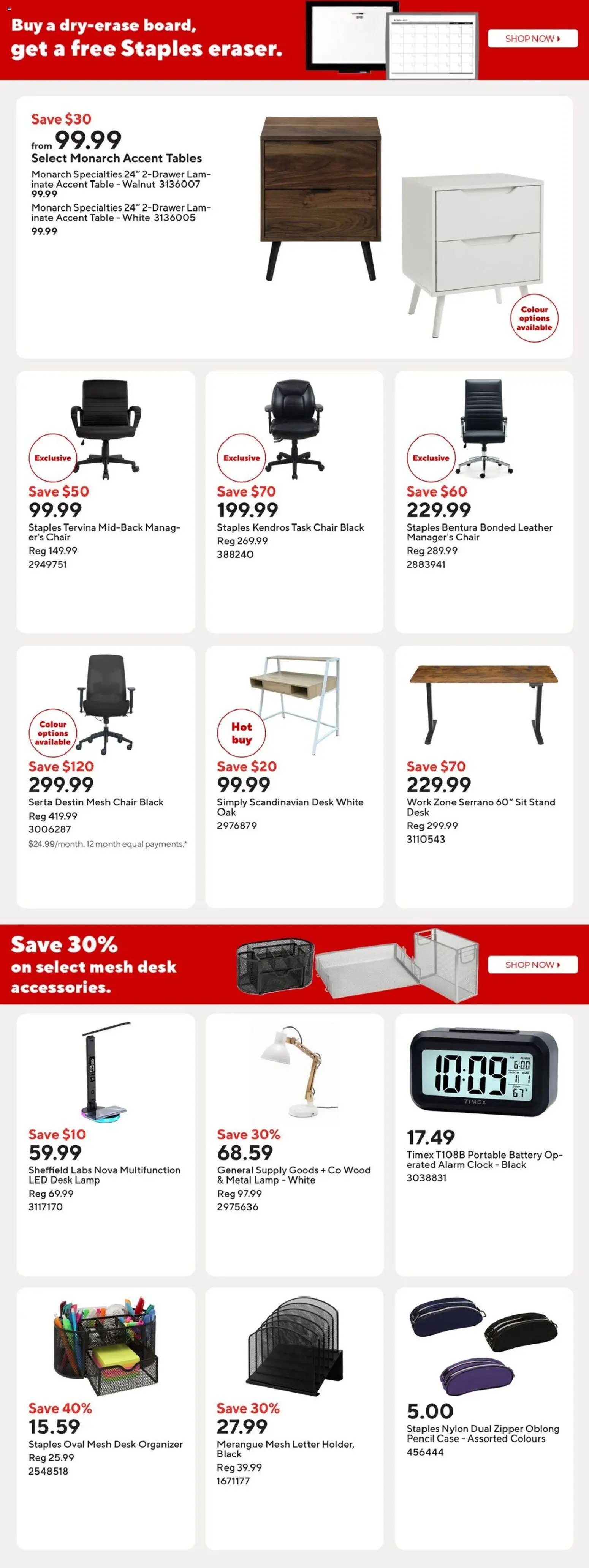 Staples weekly flyer / circulaire