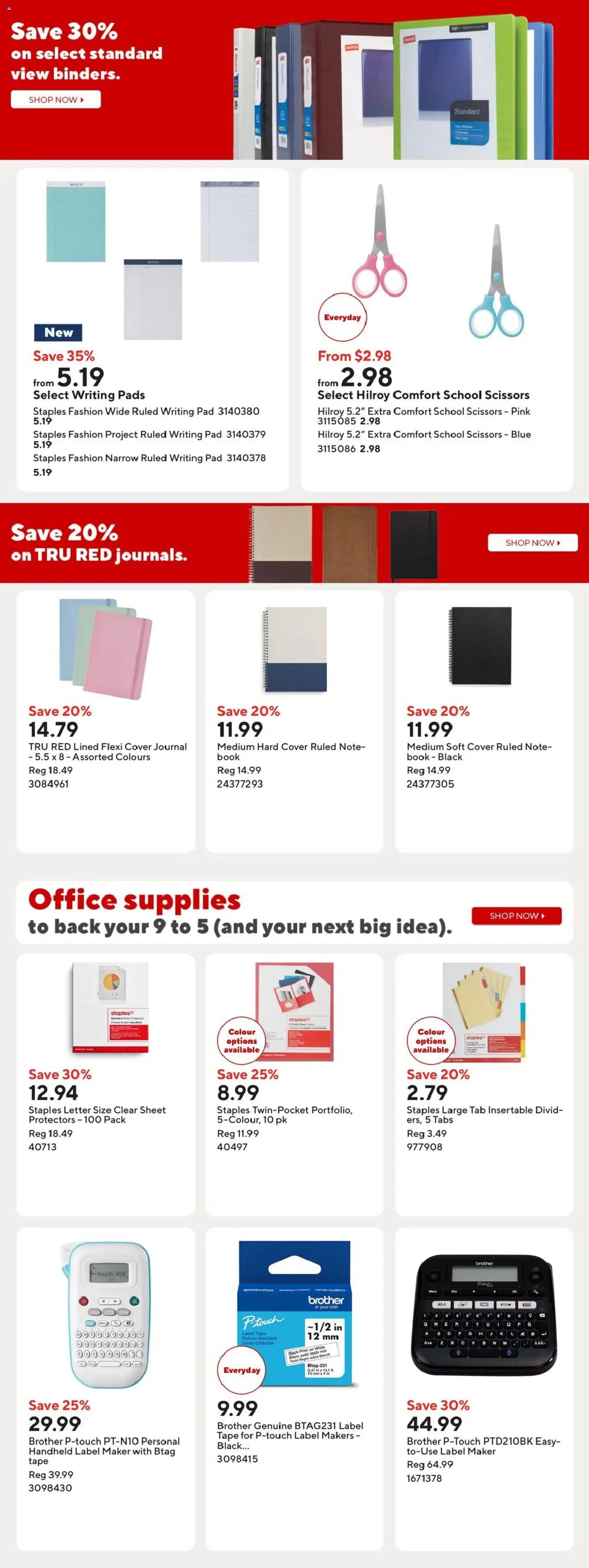 Staples weekly flyer / circulaire