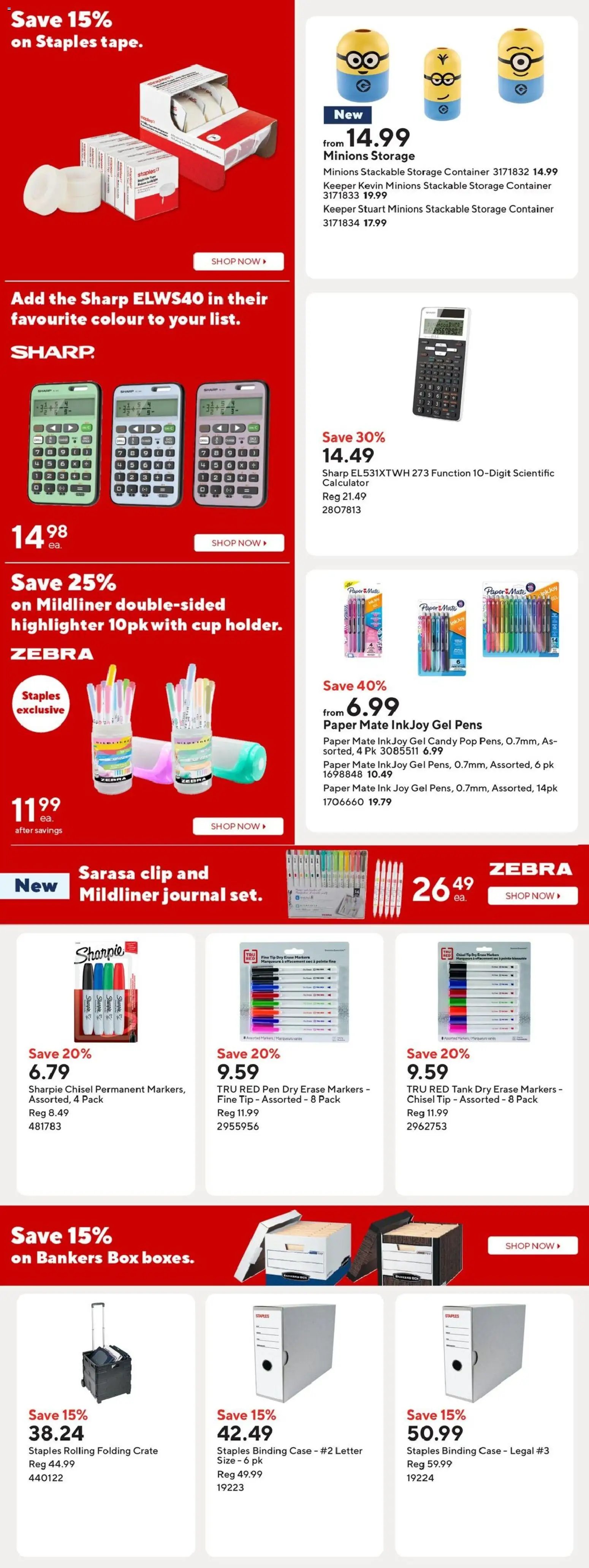 Staples weekly flyer / circulaire