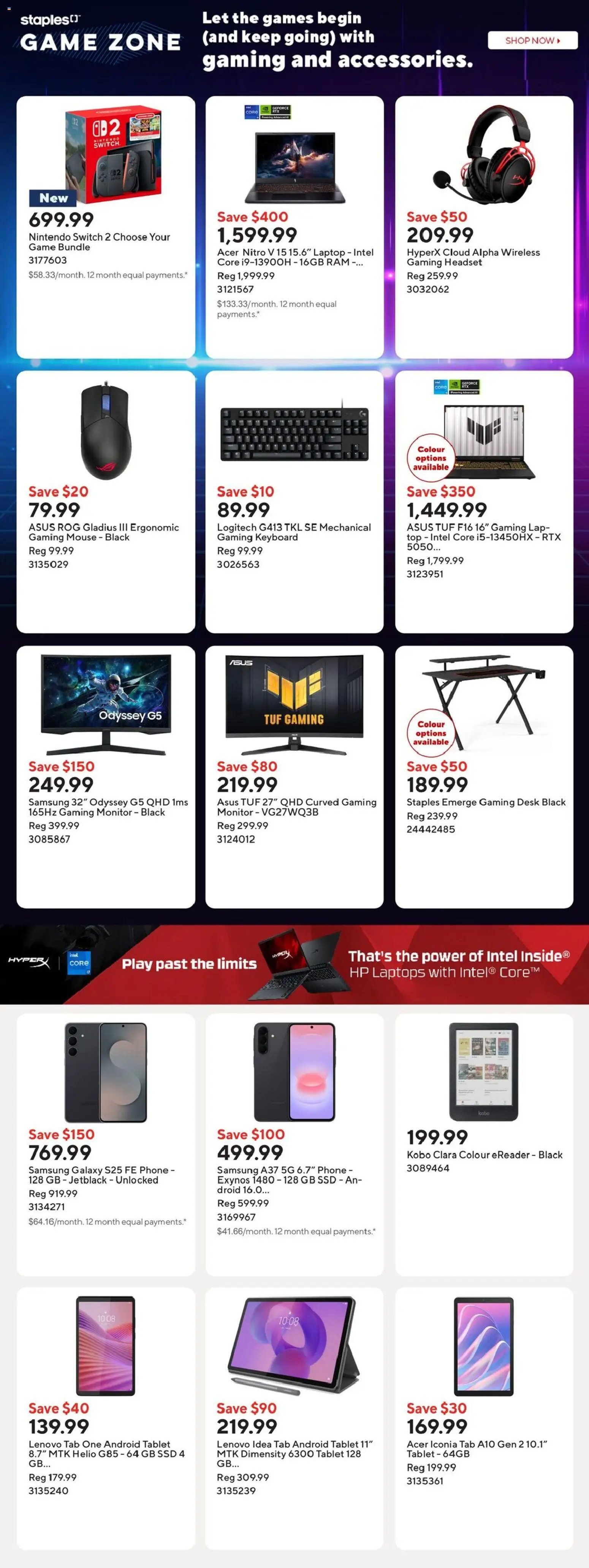 Staples weekly flyer / circulaire