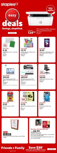 Staples weekly flyer / circulaire
