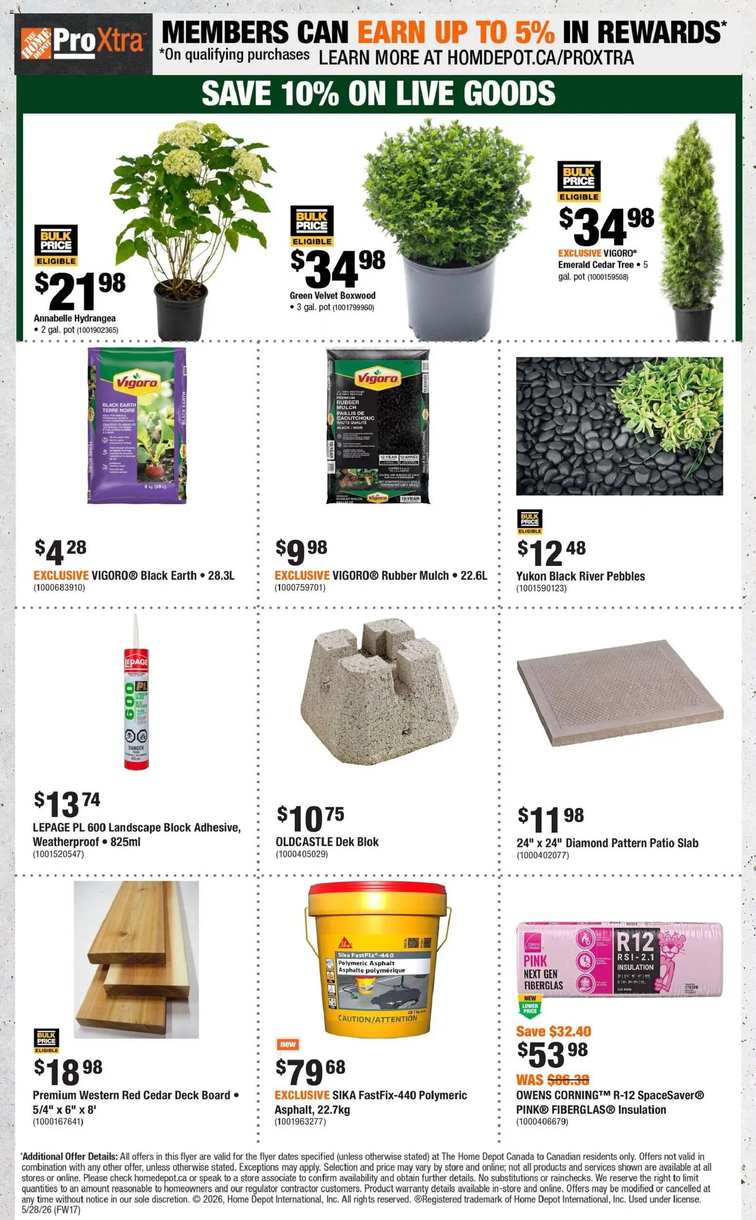 Home Depot weekly flyer / circulaire