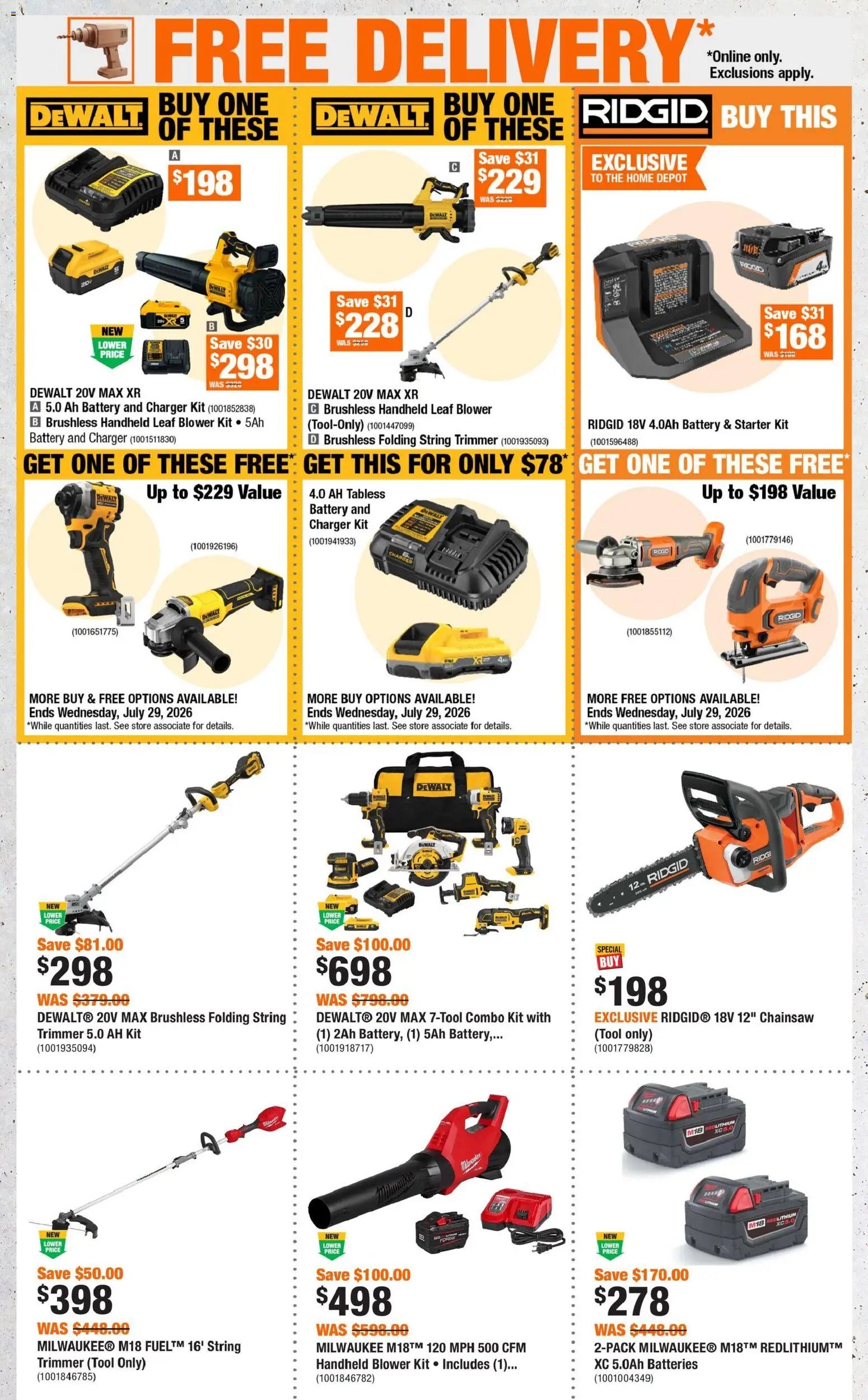 Home Depot weekly flyer / circulaire