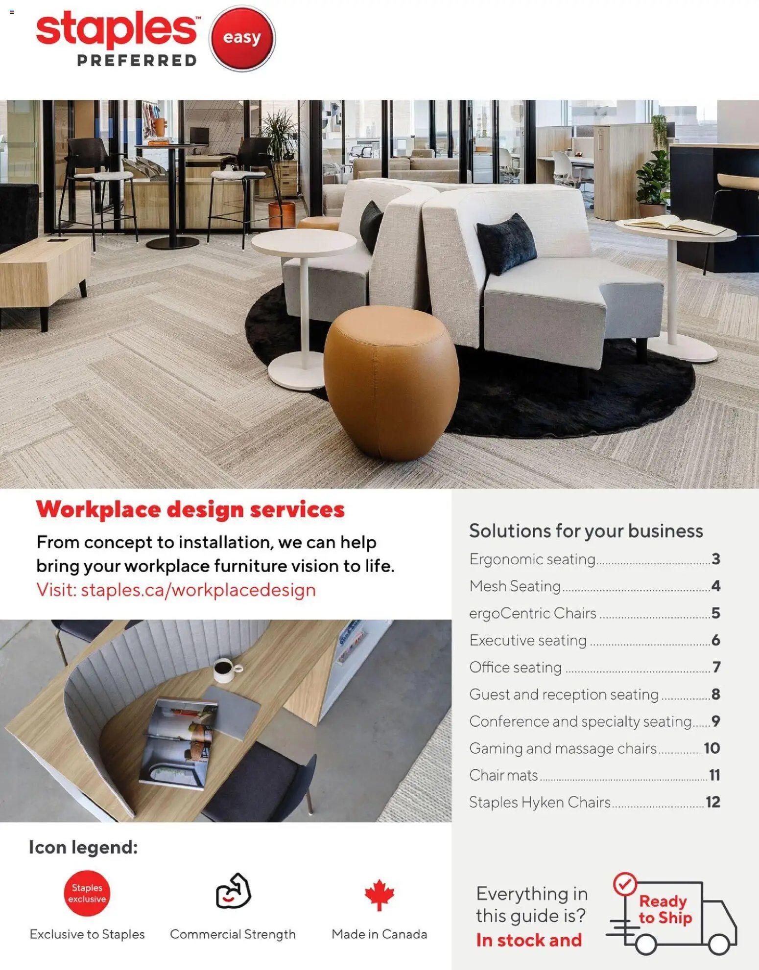 Staples - In-stock furniture guide