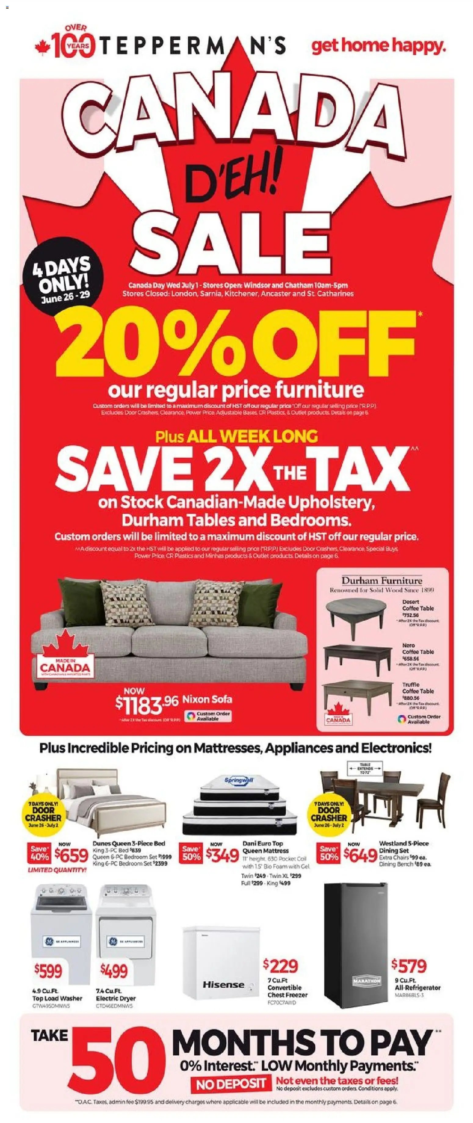 Tepperman's weekly flyer / circulaire