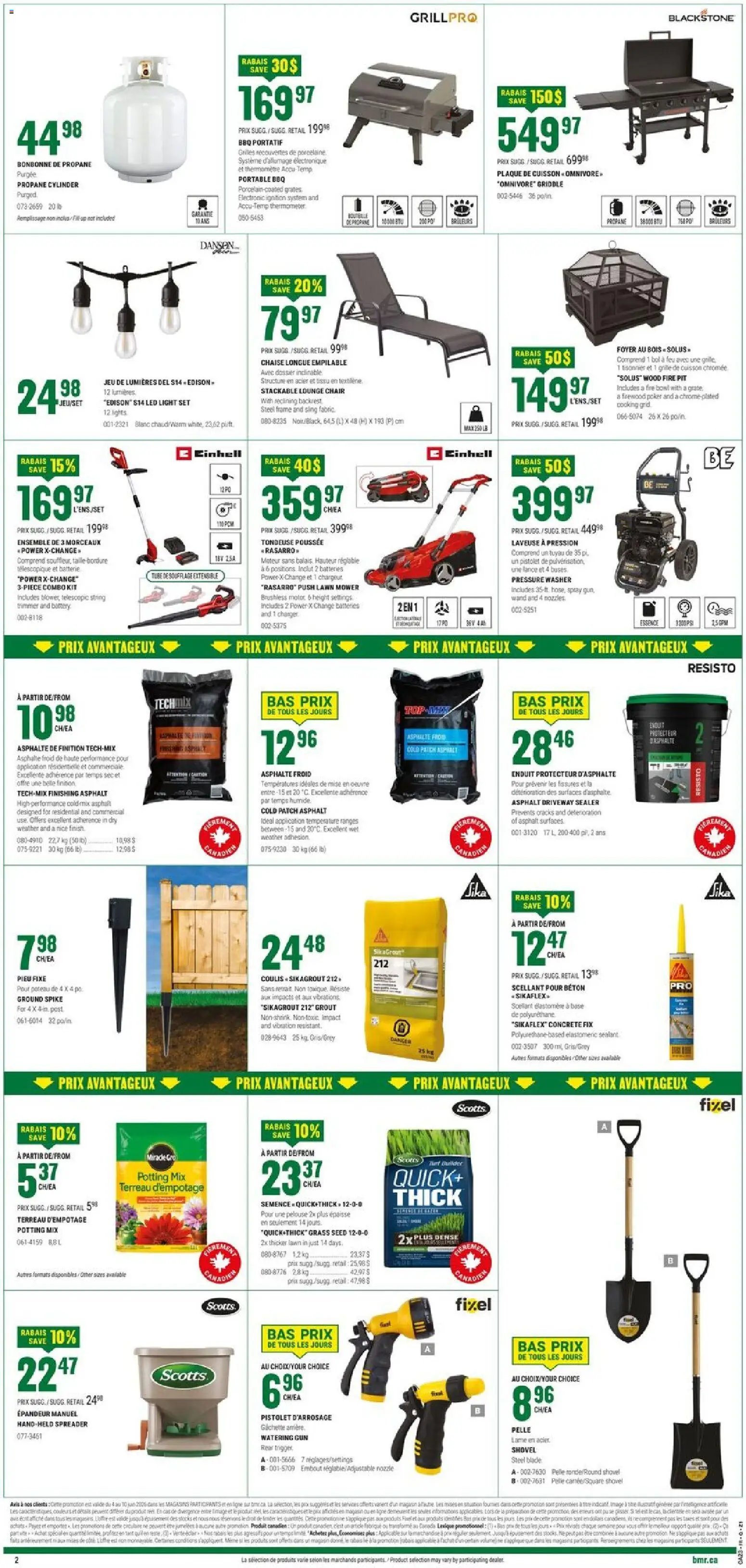 BMR weekly flyer / circulaire