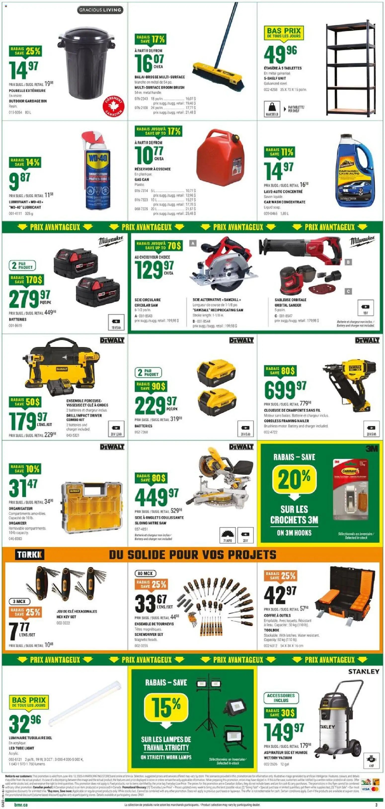 BMR weekly flyer / circulaire