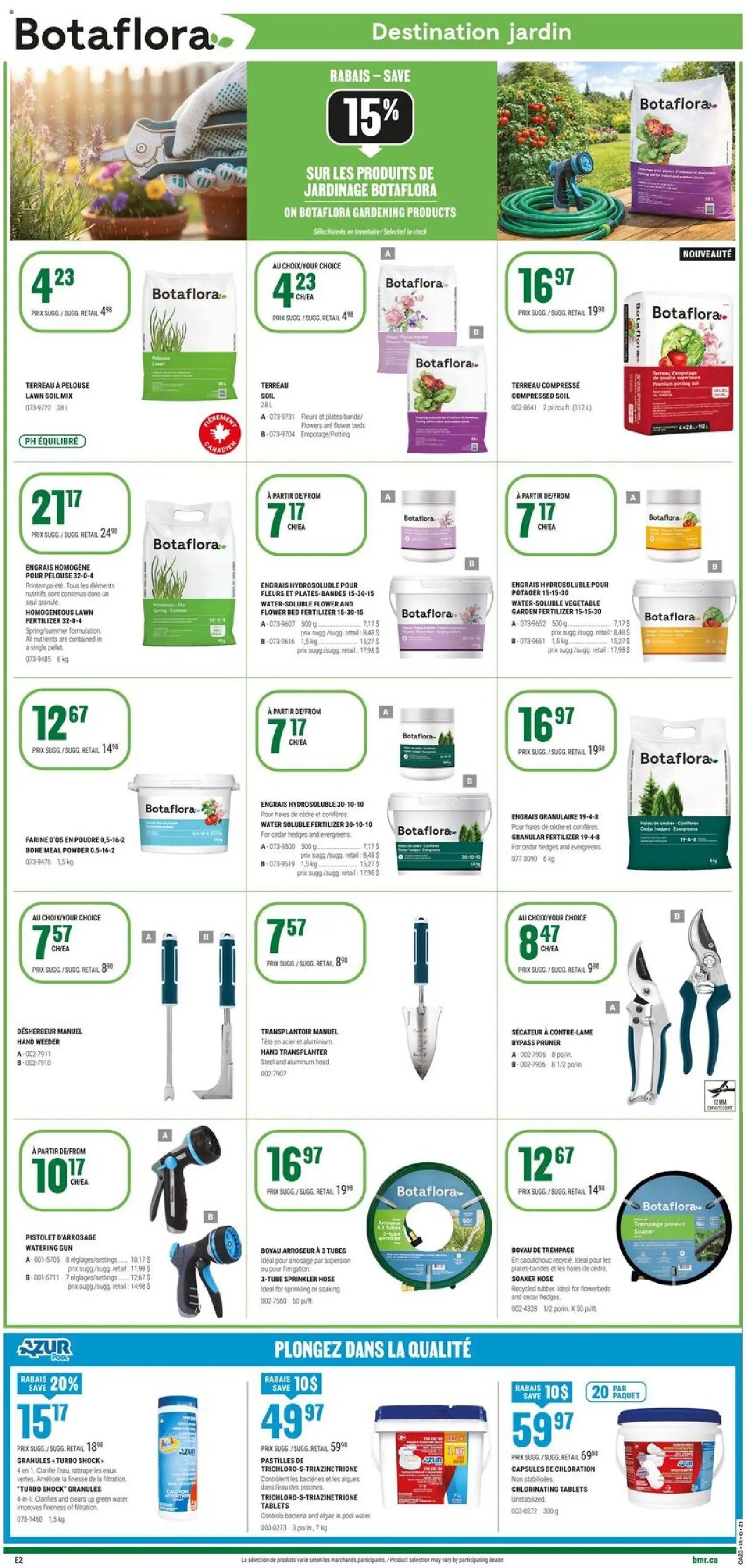 BMR weekly flyer / circulaire