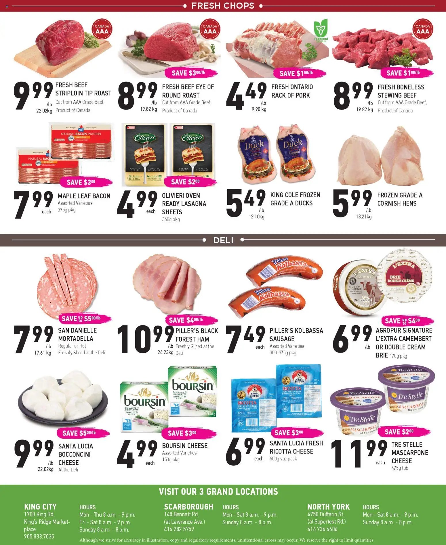 Coppas Fresh Market weekly flyer / circulaire