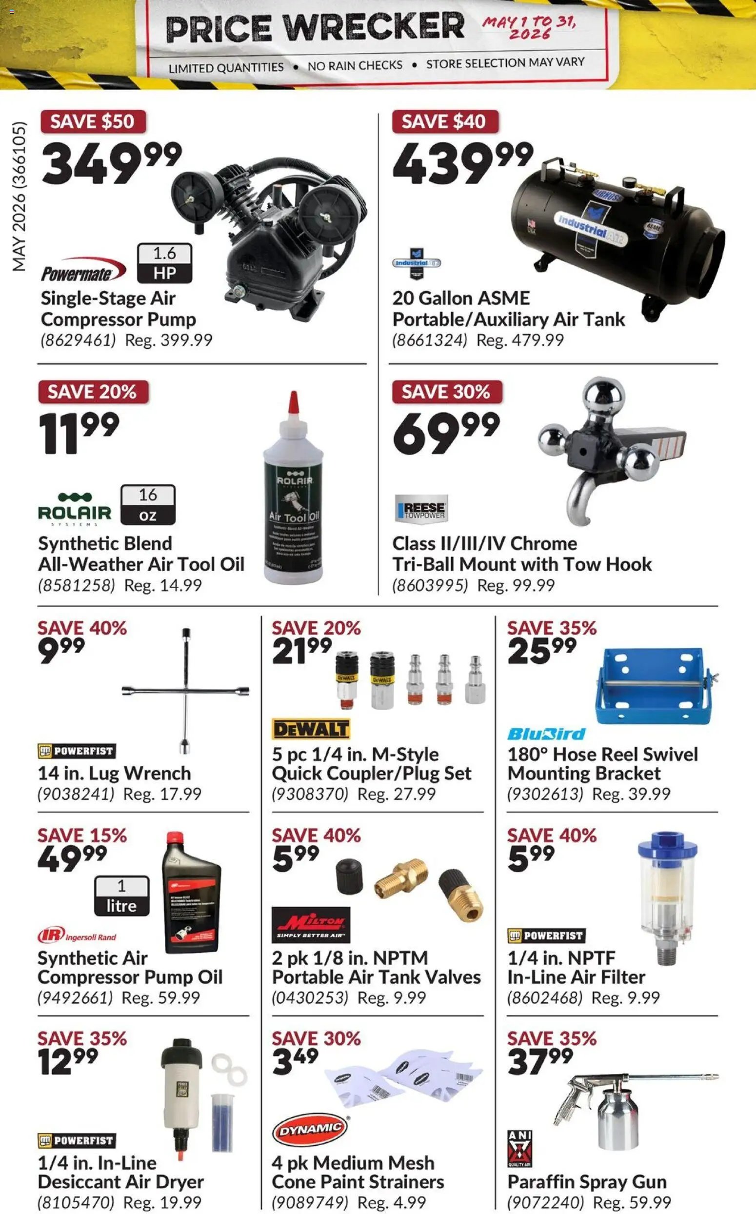 Princess Auto flyer - Price Wrecker (2026-05-01 - 2026-05-31) | 20