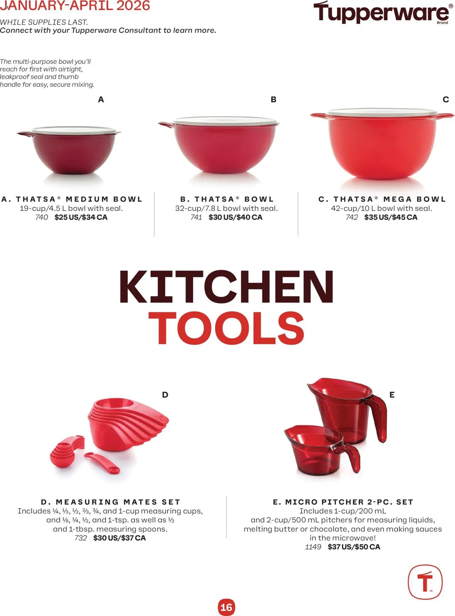 Tupperware flyer (2026-01-01 - 2026-04-30) | 16