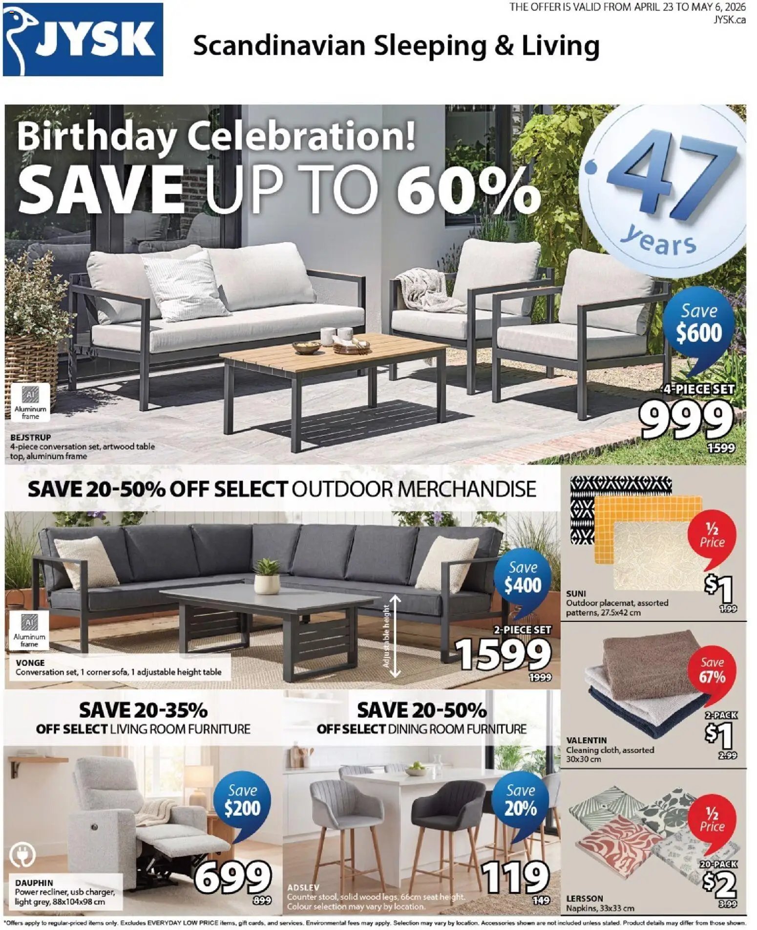 JYSK weekly flyer (2026-04-23 - 2026-05-06) | 1