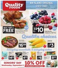 Quality Foods weekly flyer / circulaire