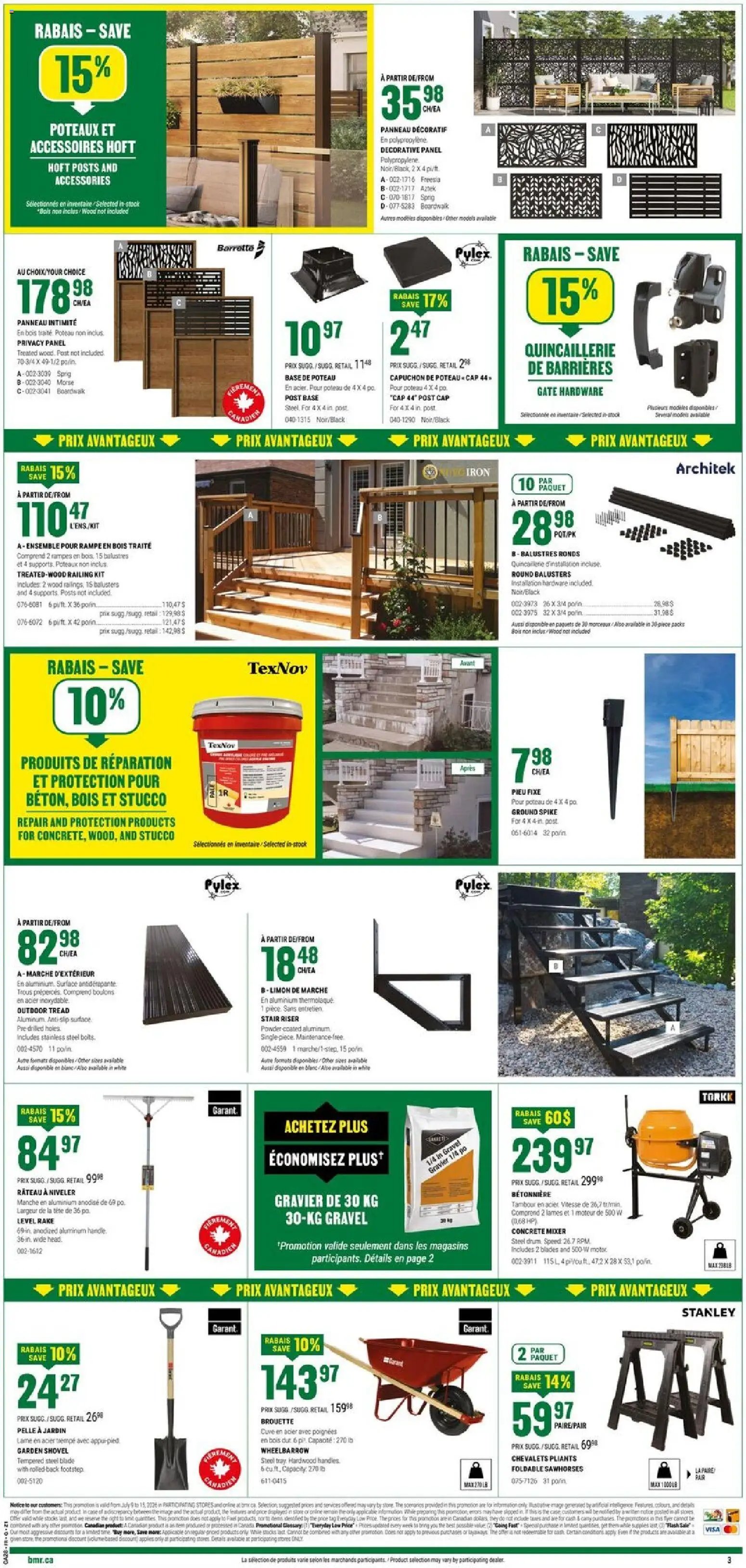 BMR weekly flyer / circulaire
