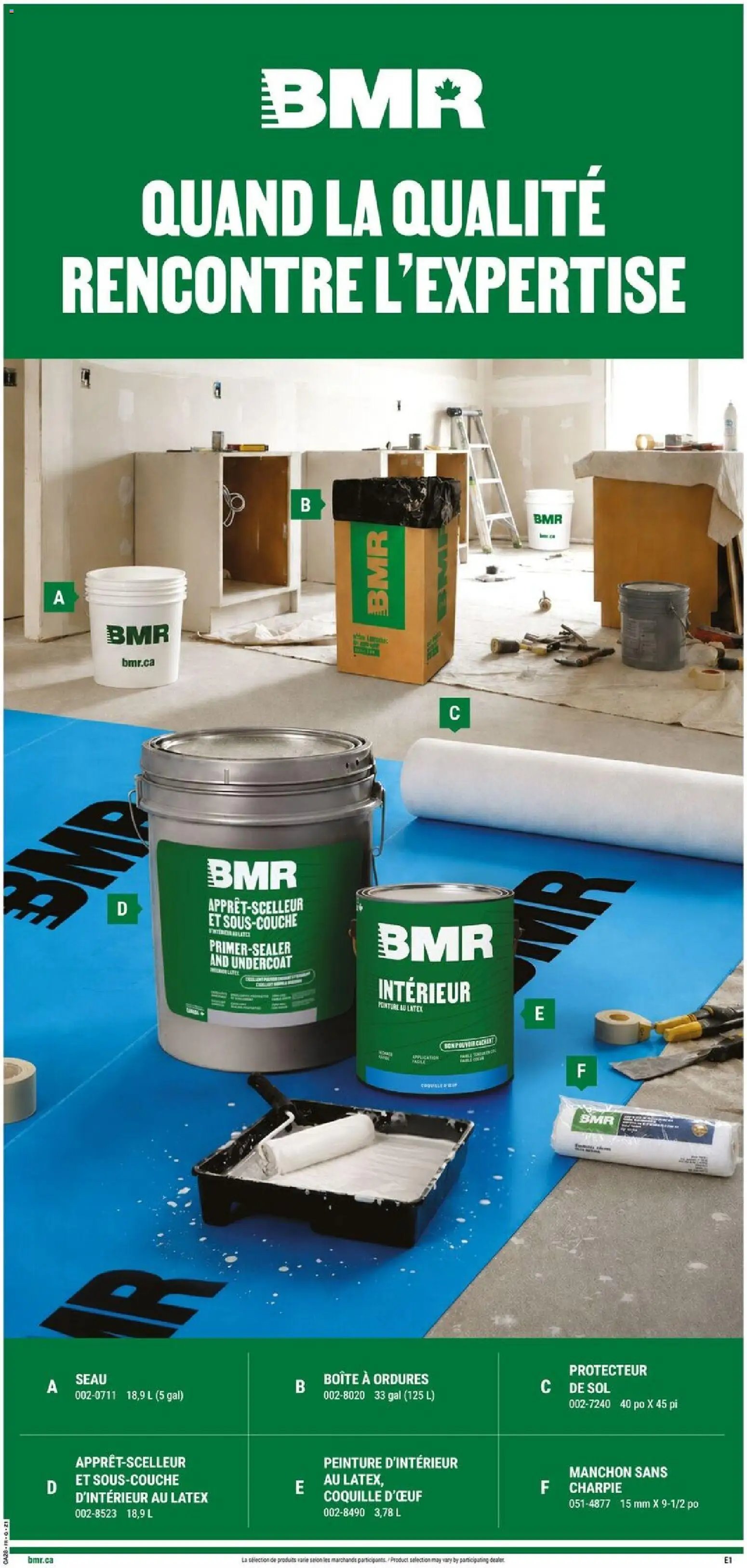BMR weekly flyer / circulaire