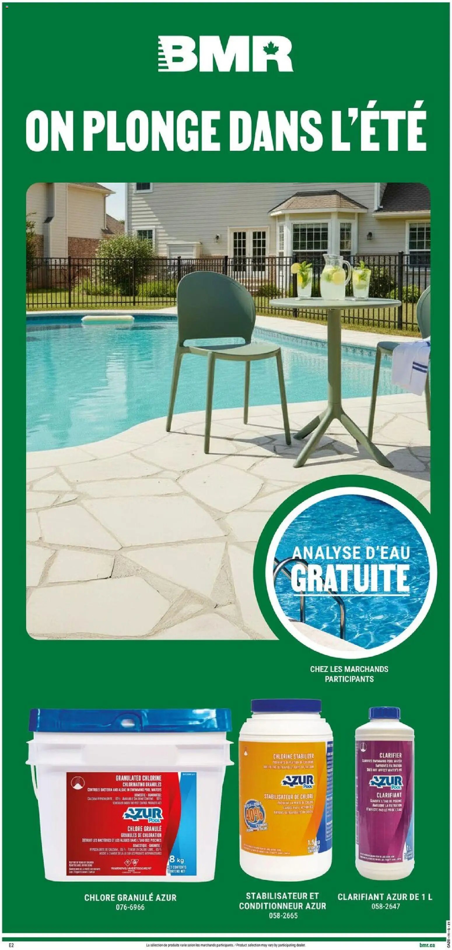 BMR weekly flyer / circulaire