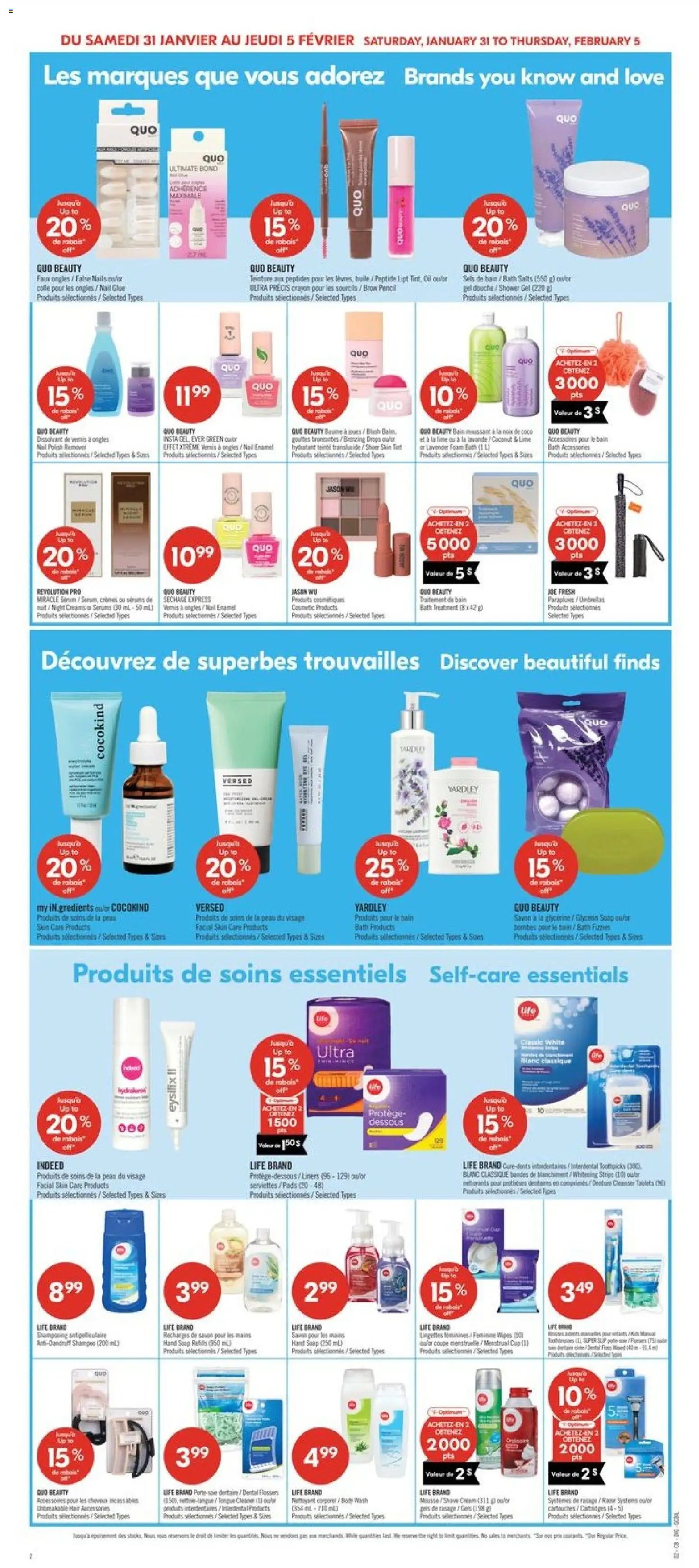 Pharmaprix weekly flyer / circulaire