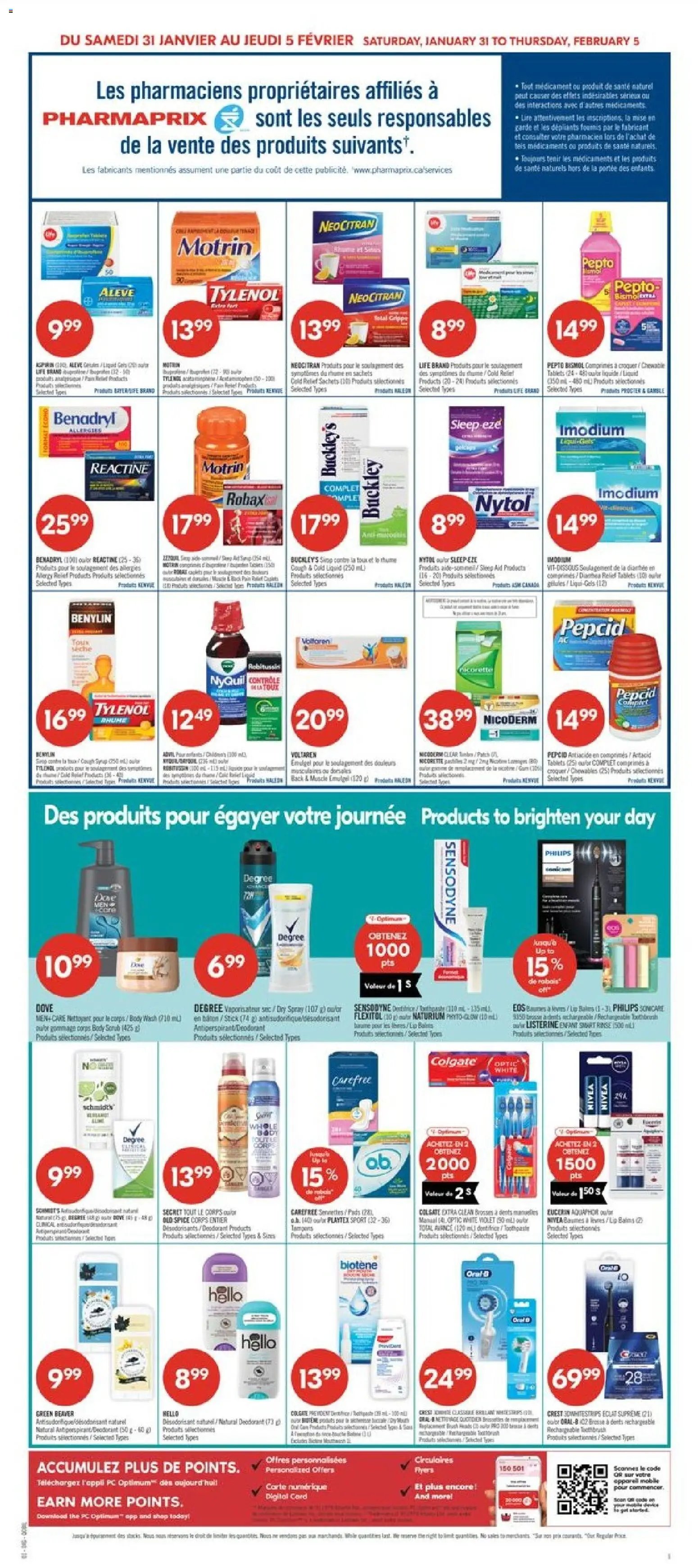 Pharmaprix weekly flyer / circulaire