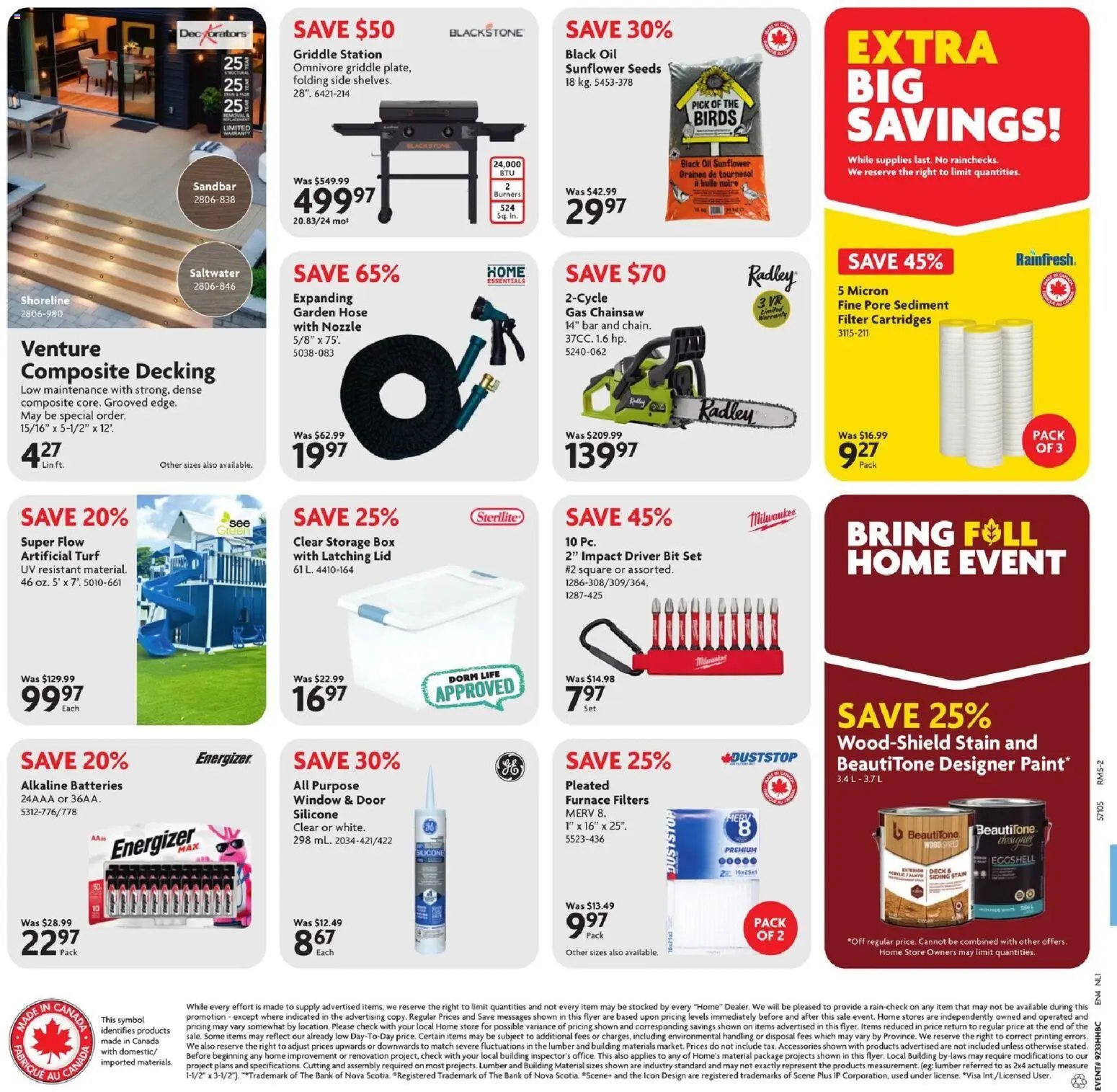 Home Hardware weekly flyer / circulaire