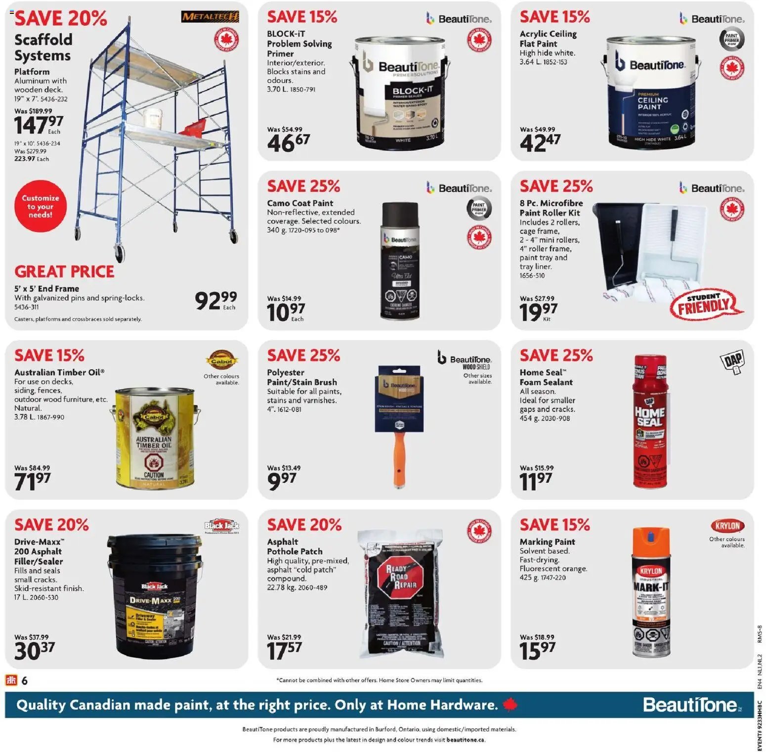 Home Hardware weekly flyer / circulaire