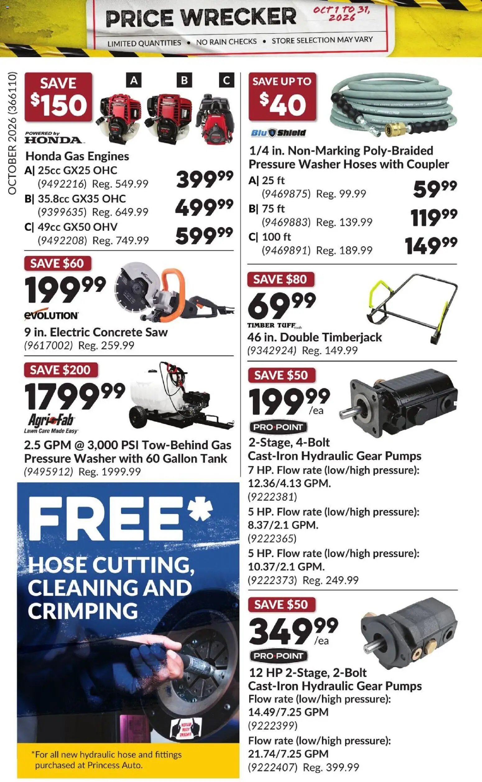 Princess Auto flyer - Price Wrecker