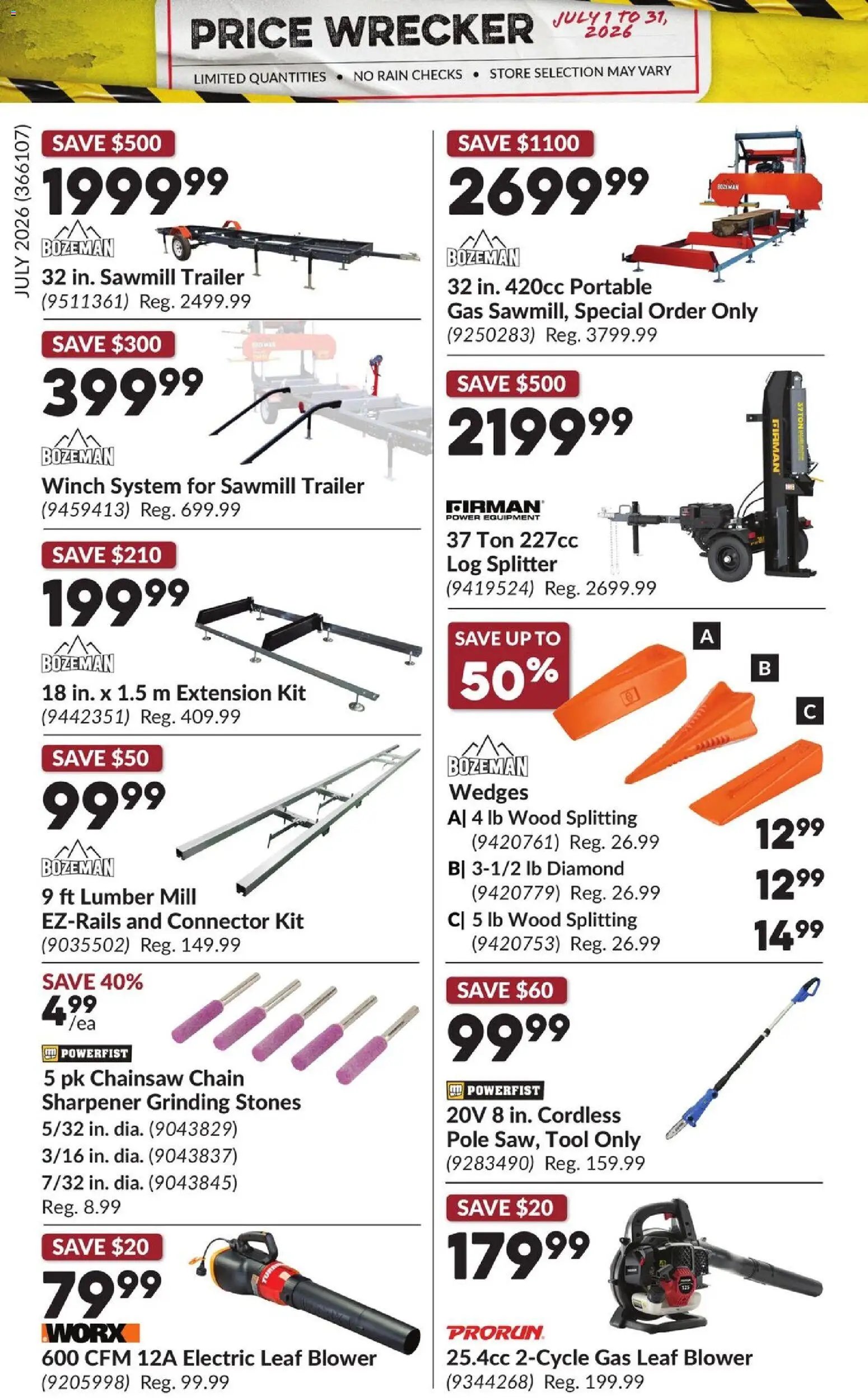 Princess Auto flyer - Price Wrecker