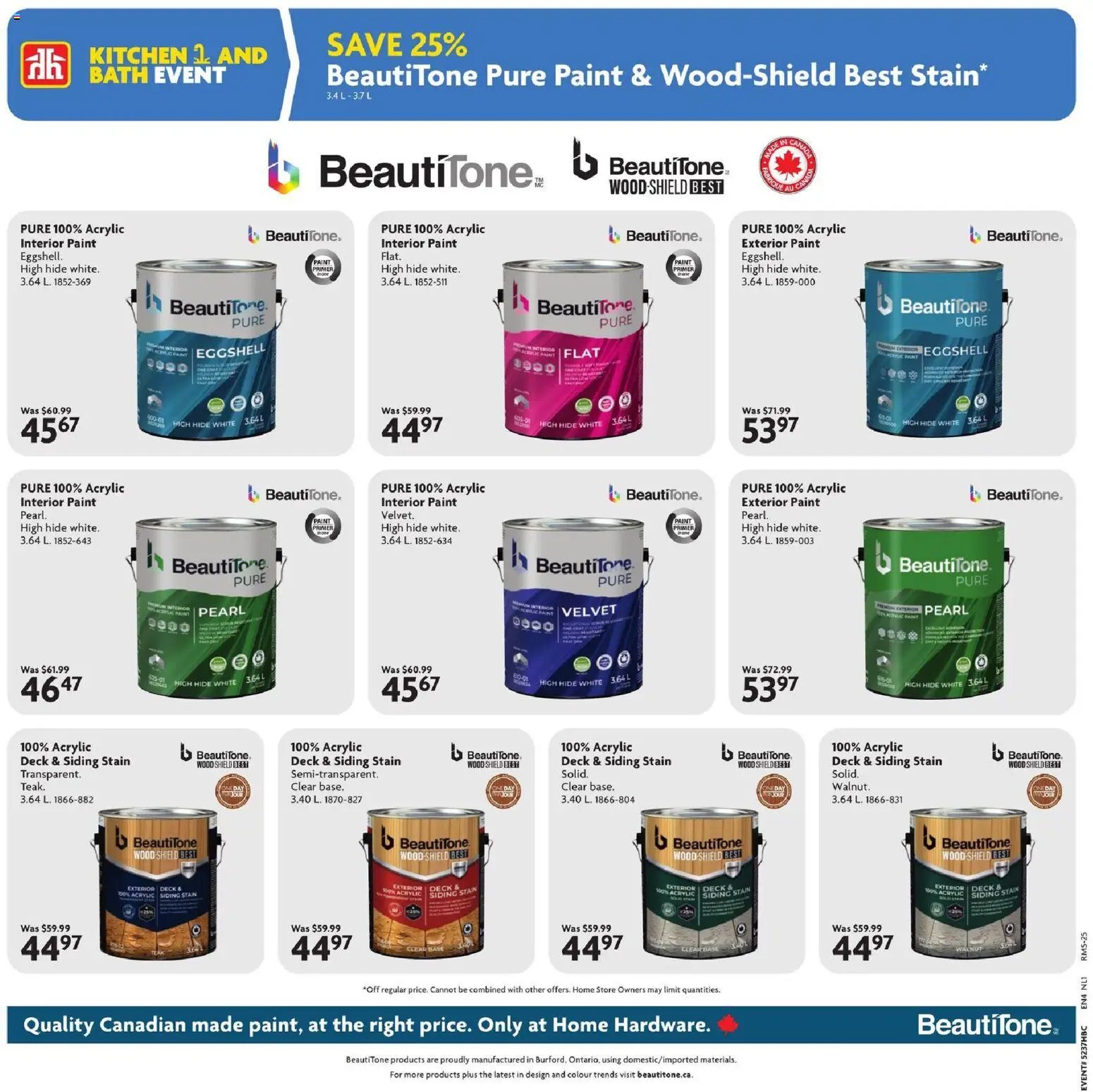 Home Hardware flyer -Kitchen and bath event - NL