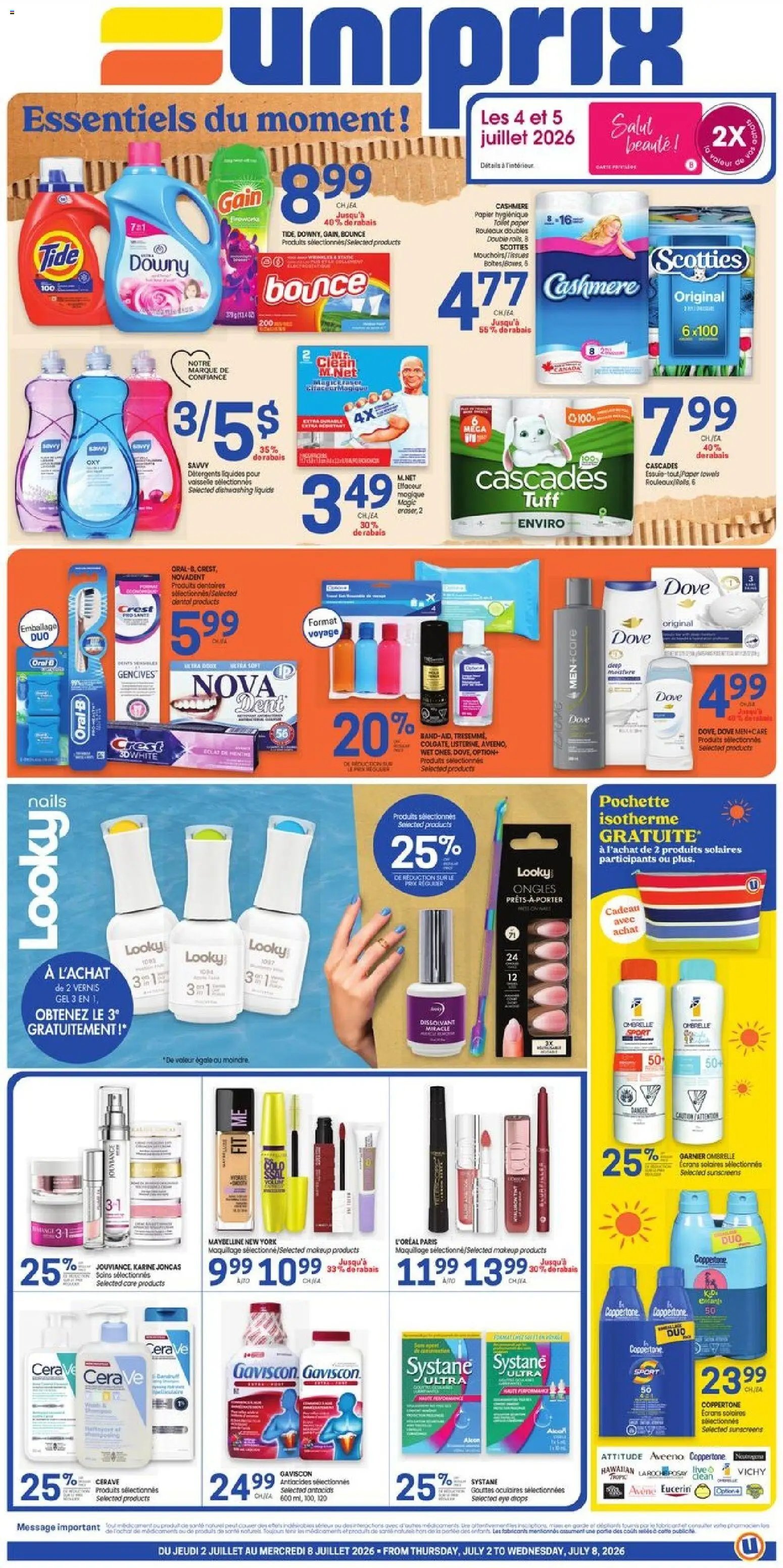 Uniprix weekly flyer / circulaire