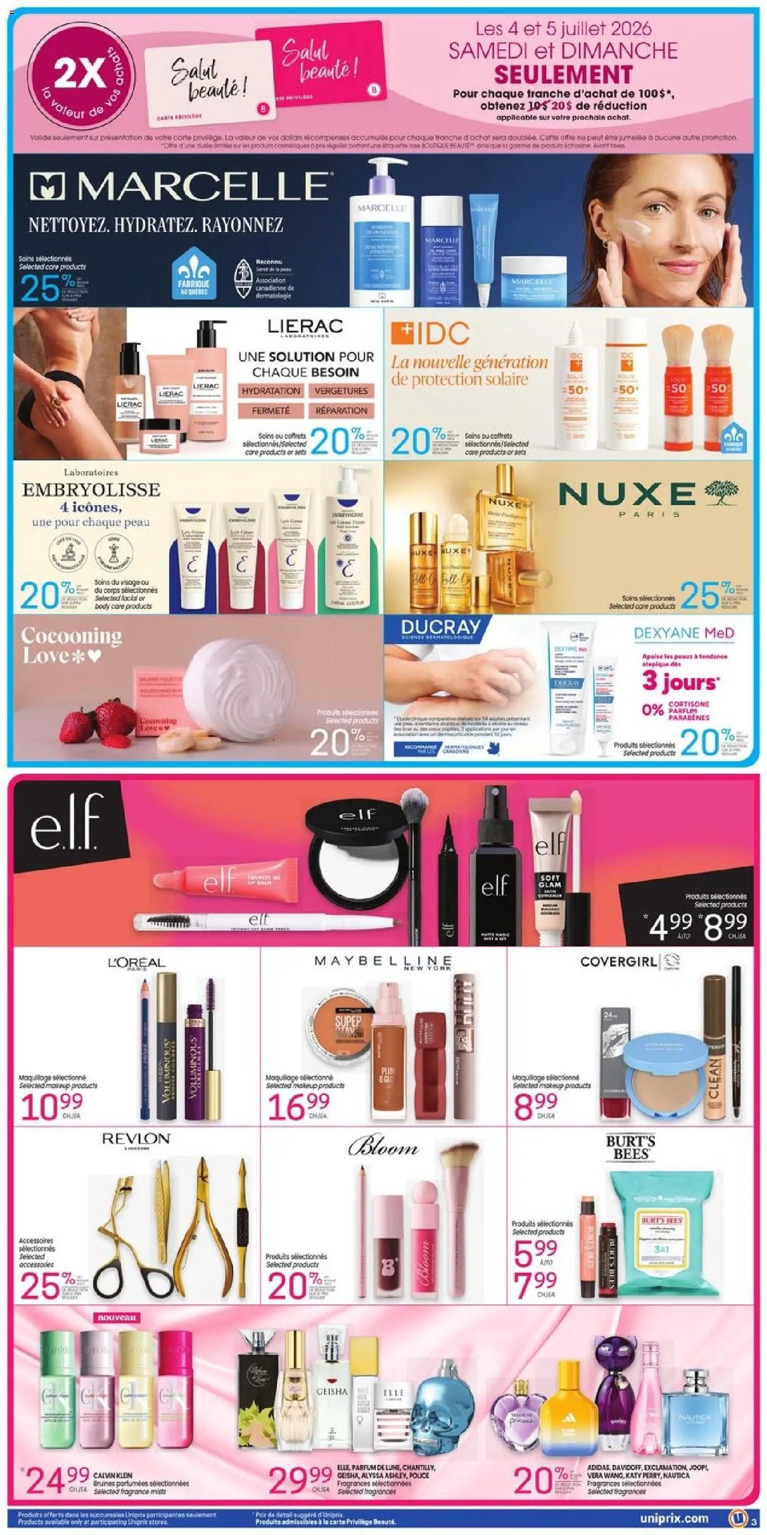 Uniprix weekly flyer / circulaire