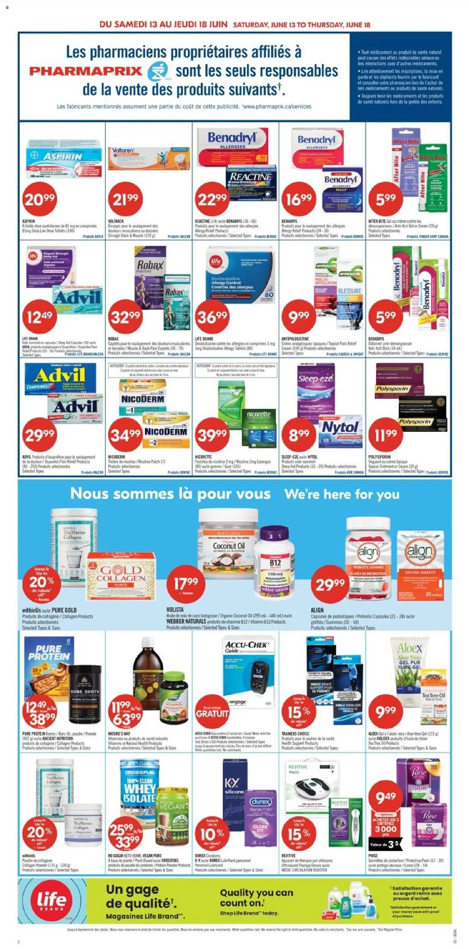 Pharmaprix weekly flyer / circulaire