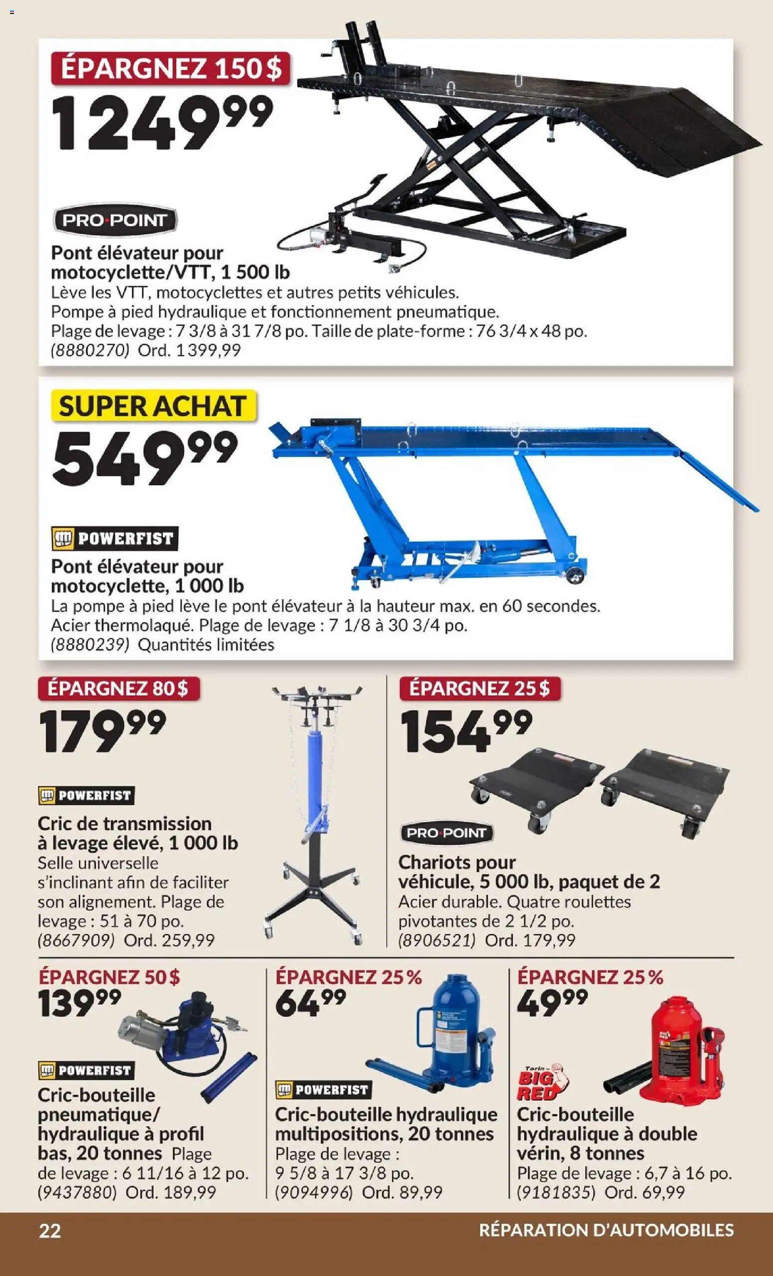 Princess Auto circulaire - 2 Semaines de Soldes !