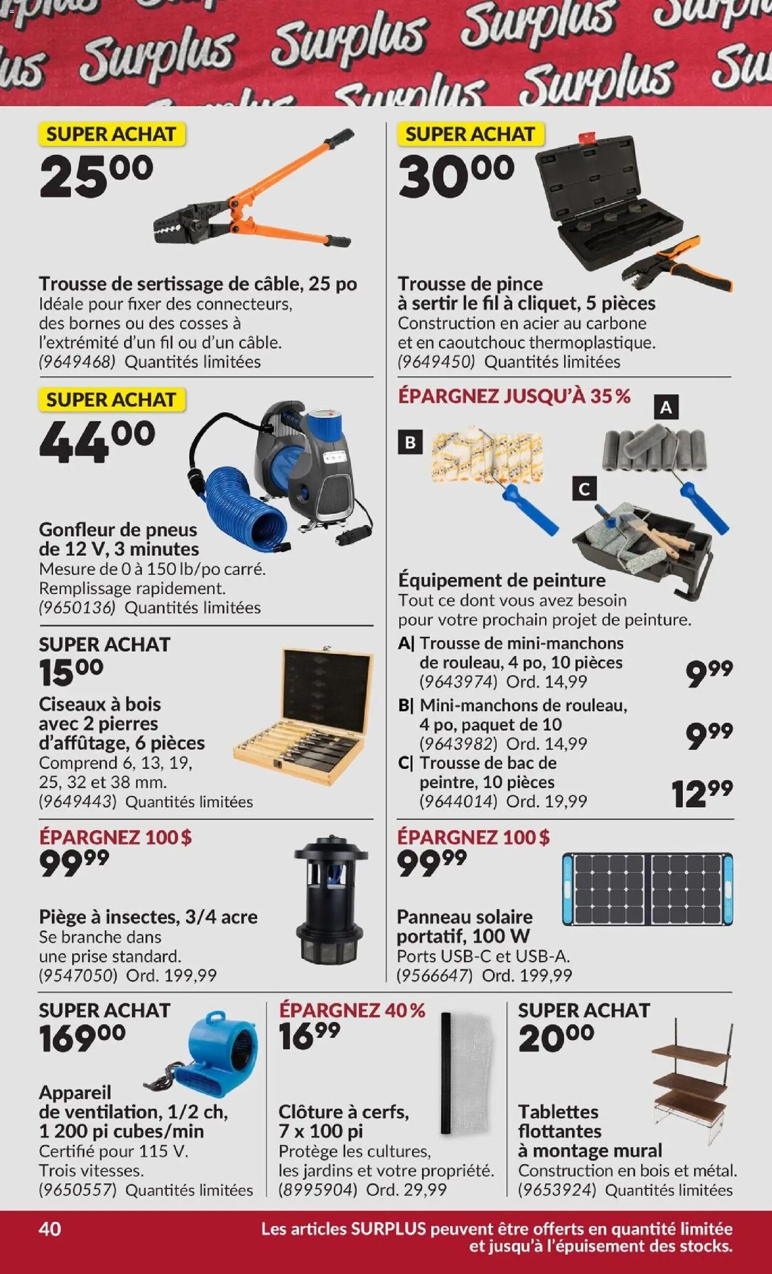 Princess Auto circulaire - 2 Semaines de Soldes !
