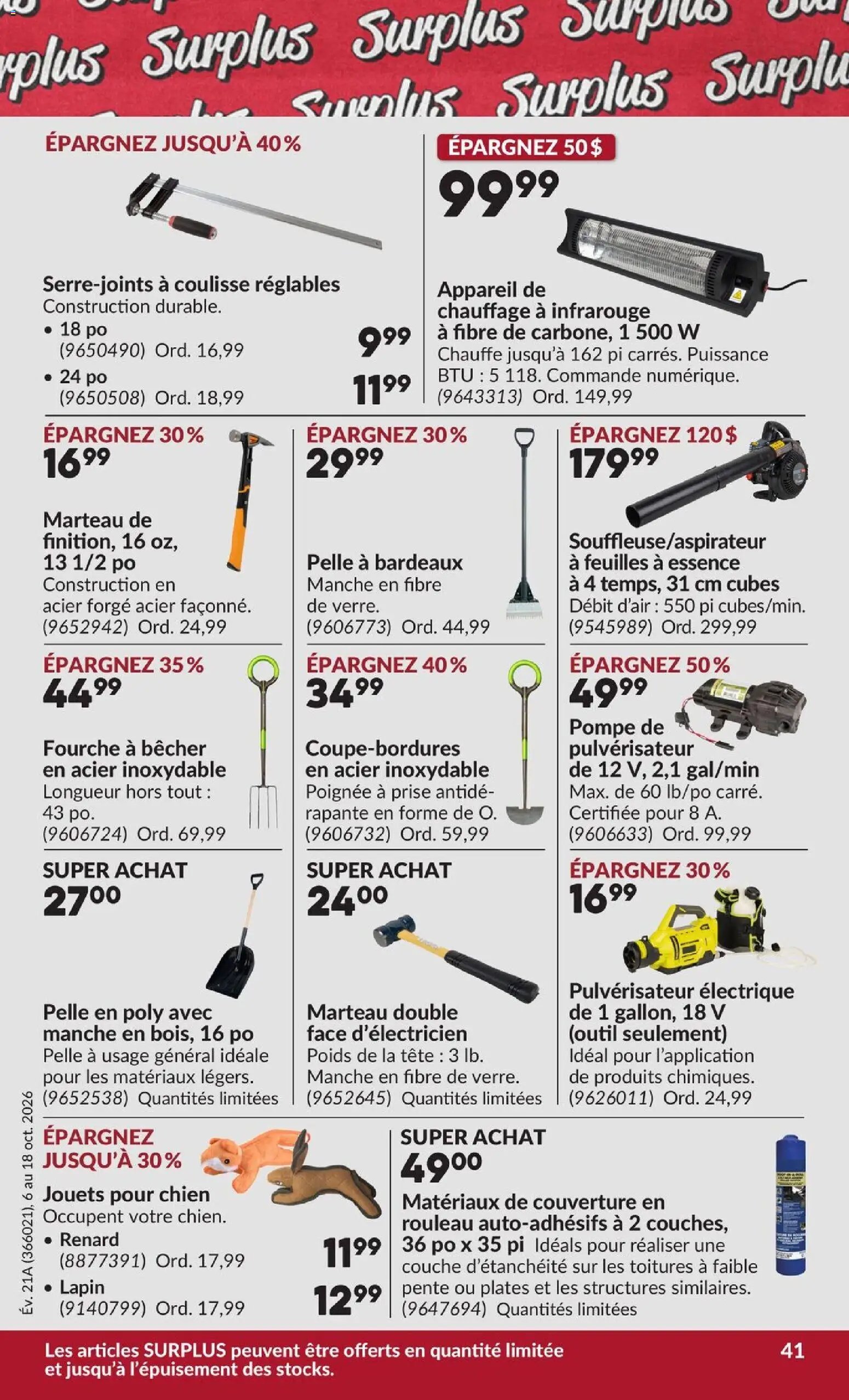 Princess Auto circulaire - 2 Semaines de Soldes !