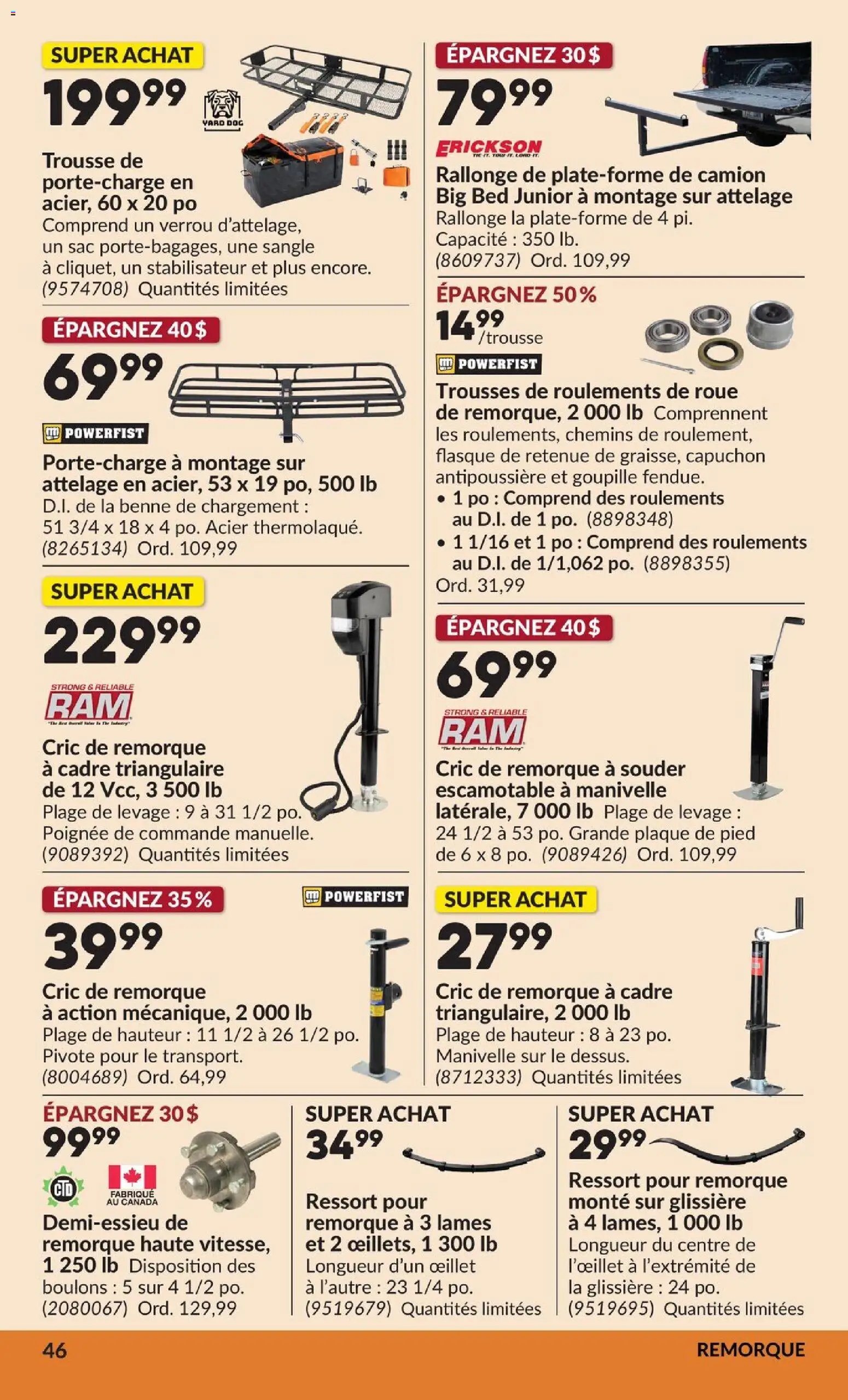 Princess Auto circulaire - 2 Semaines de Soldes !