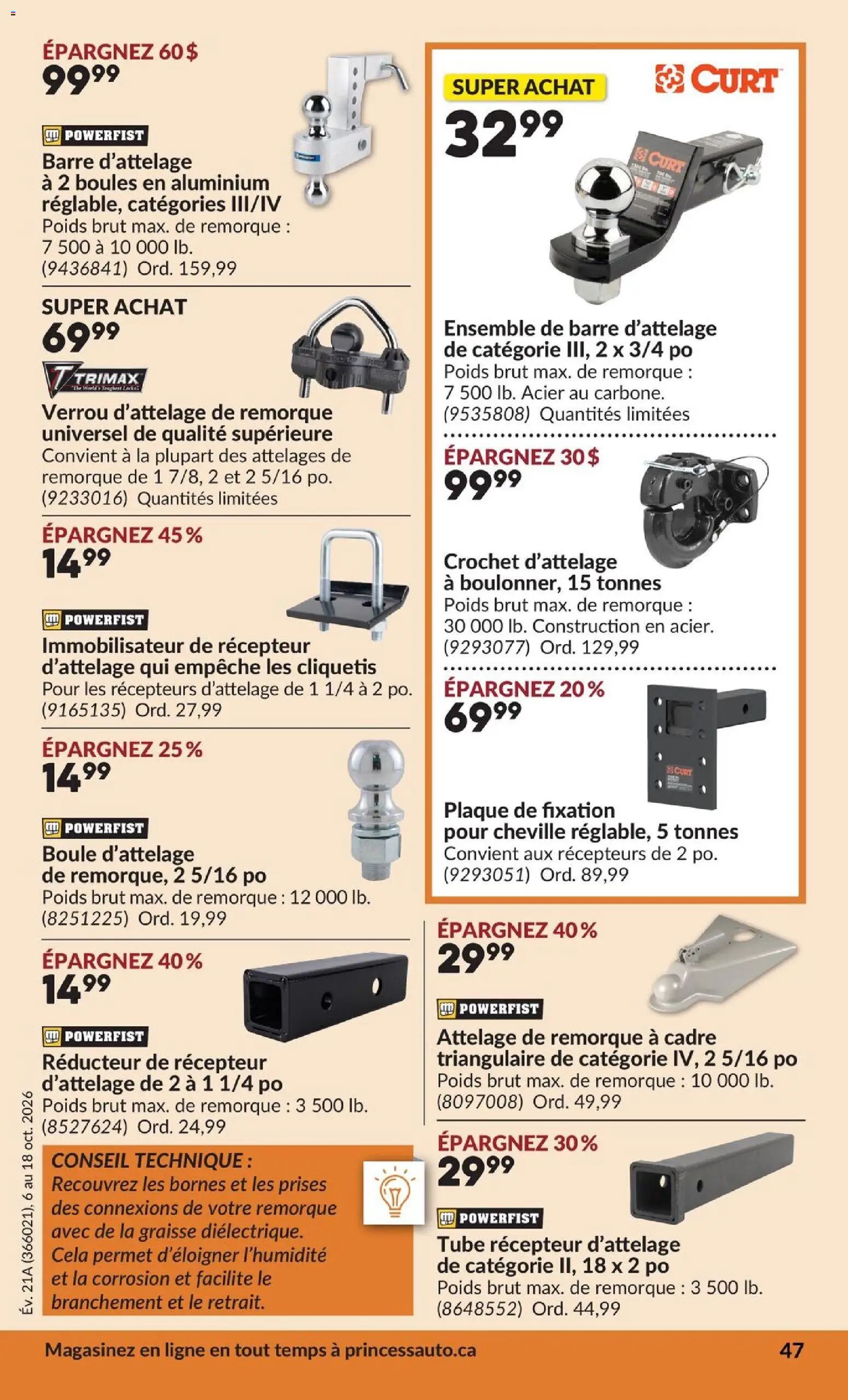 Princess Auto circulaire - 2 Semaines de Soldes !